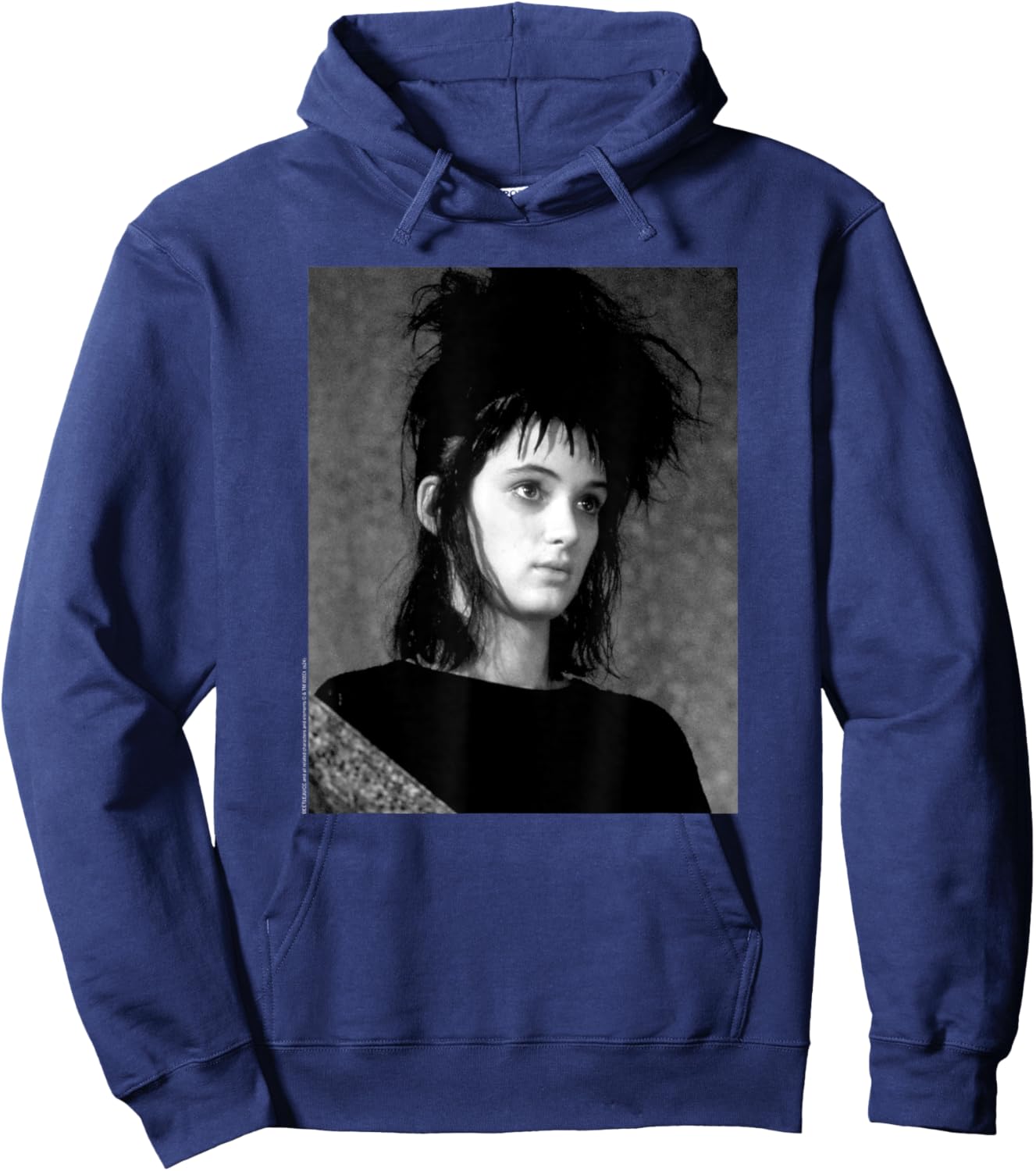 Beetlejuice Lydia Deetz Vintage Black and White Photo Movie Hoodie - Hoodie | Navy