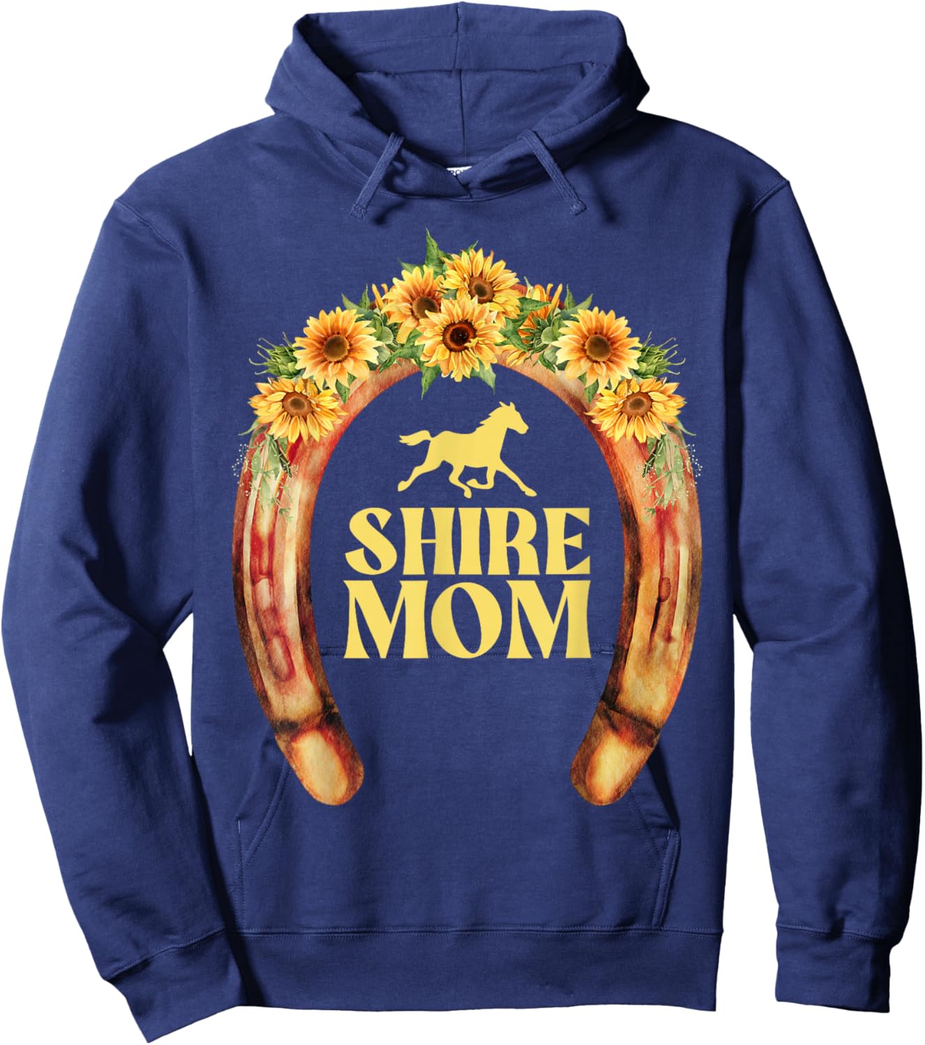 Shire Horse Mom, Shire Horse Hoodie - Hoodie | Navy