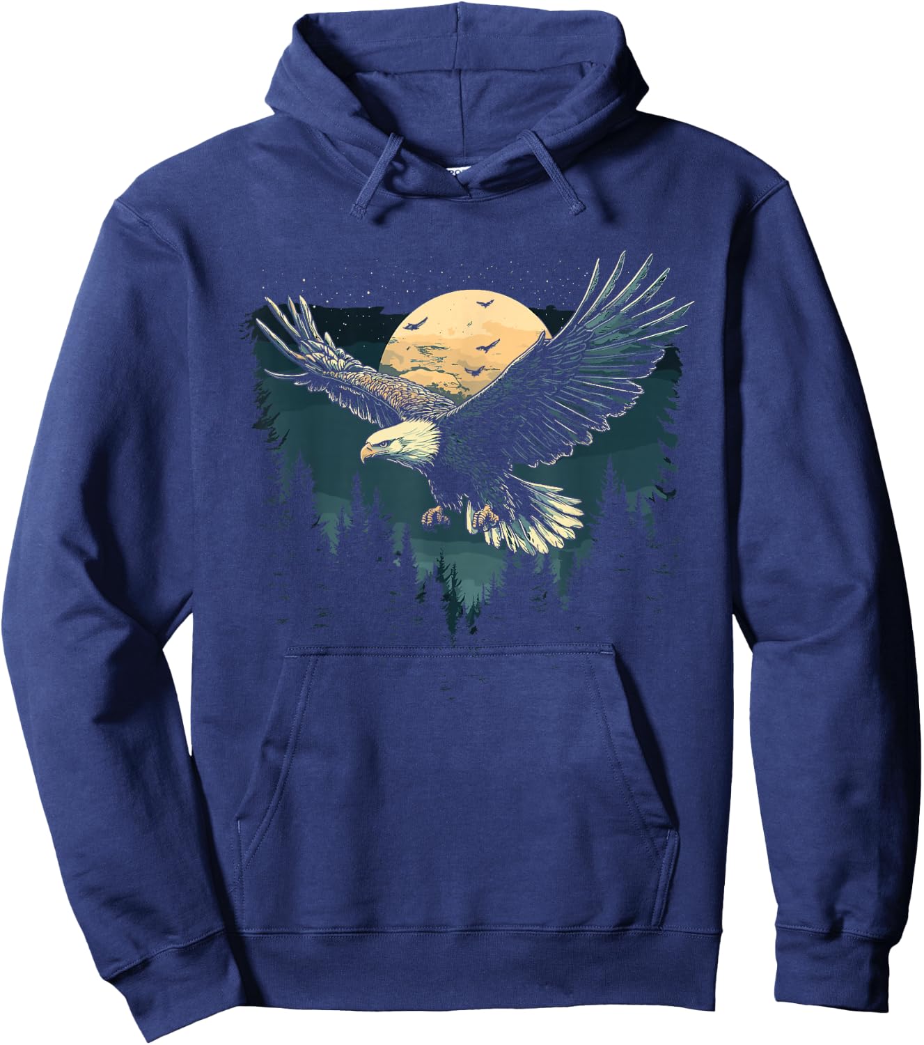 Bald Eagle & Eagle, Animal, Forest & Nature, Wildlife Hoodie - Hoodie | Navy