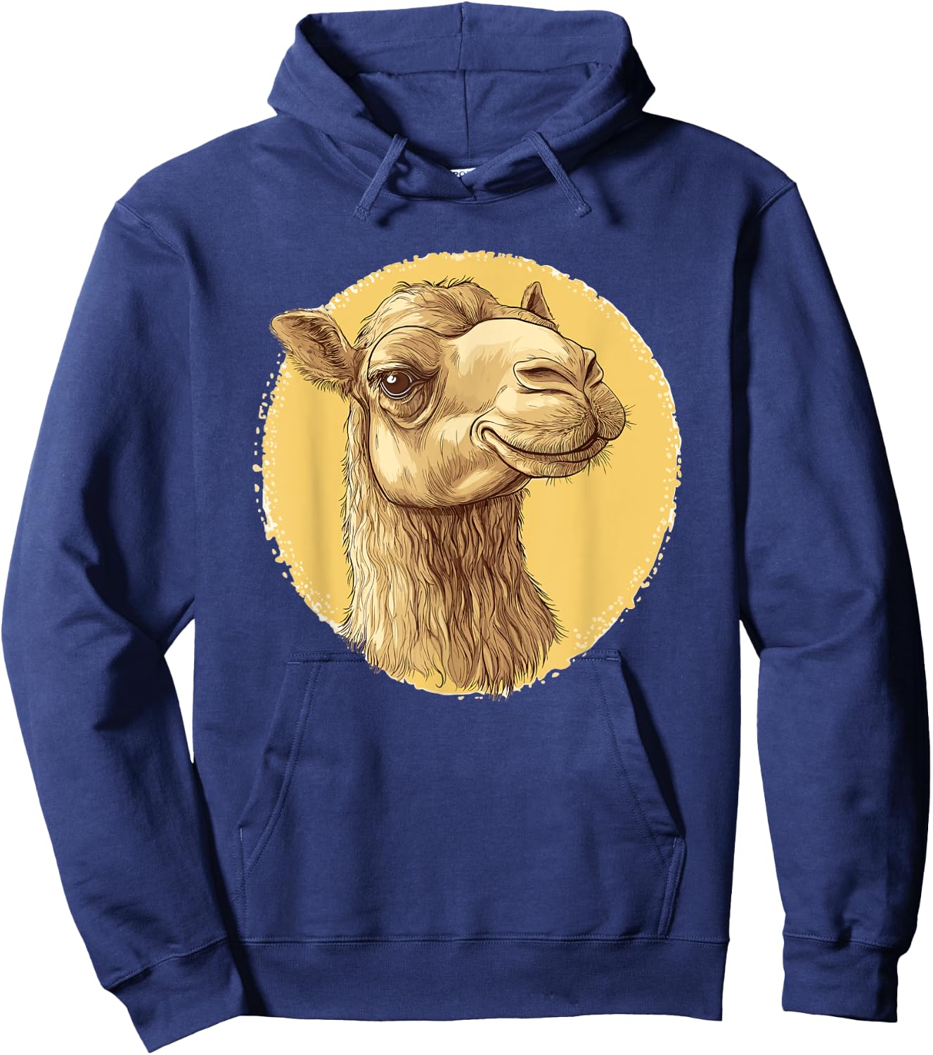 Vintage Camel Illustration Hoodie - Hoodie | Navy