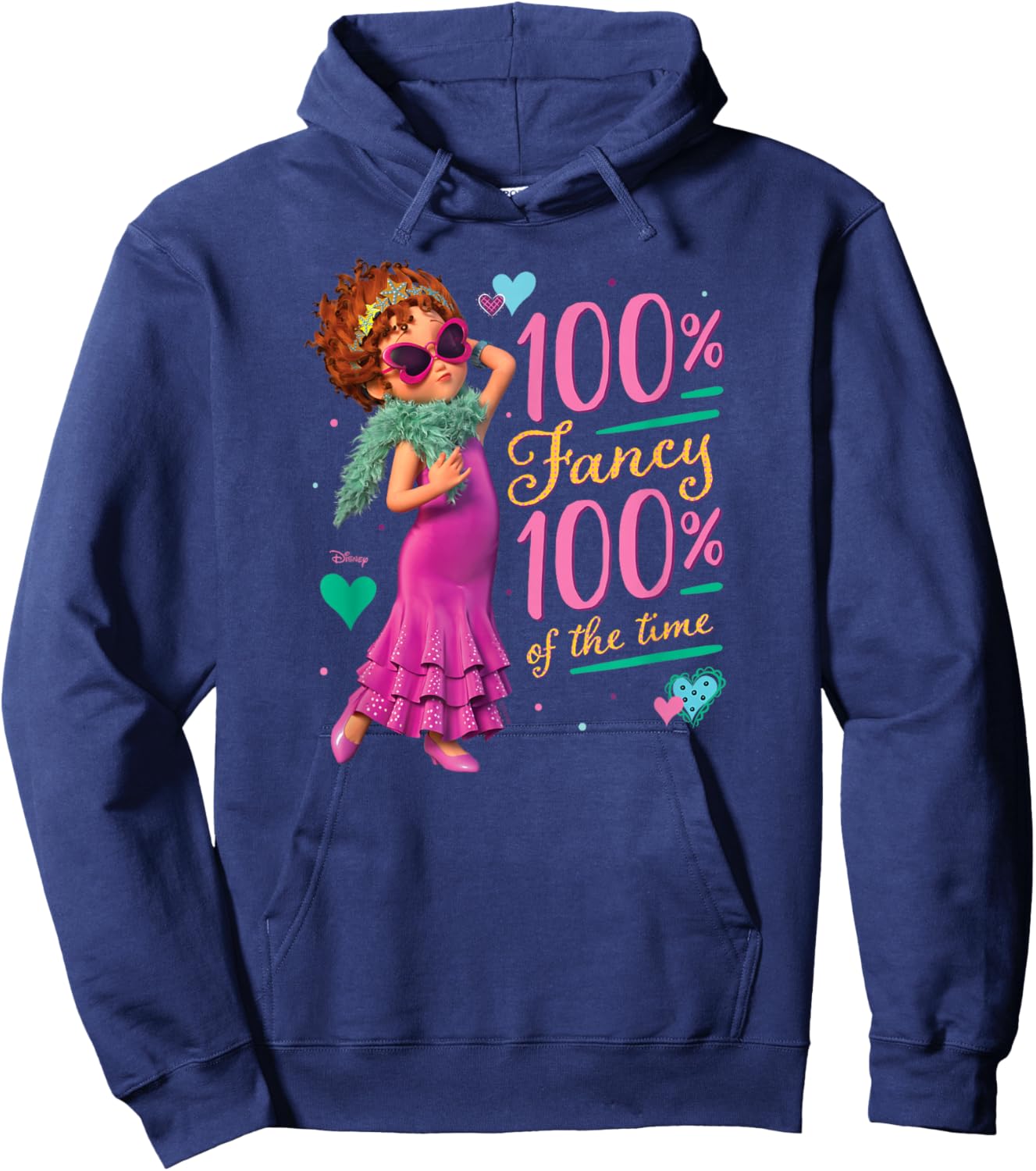Fancy Nancy - 100% Fancy 100% of The Time Hoodie - Hoodie | Navy