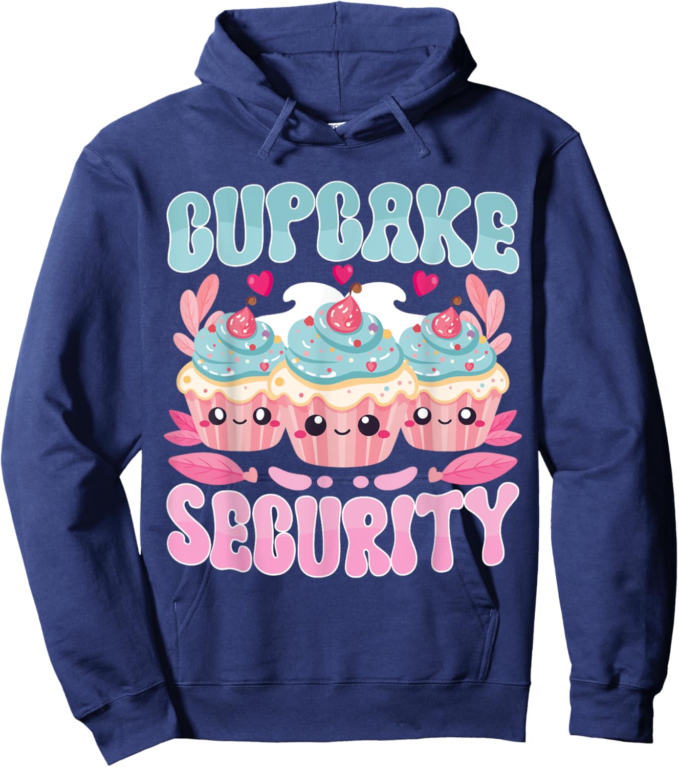 Cute Kawaii Dessert Cupcake Security Pastry Chef Hoodie - Hoodie | Navy