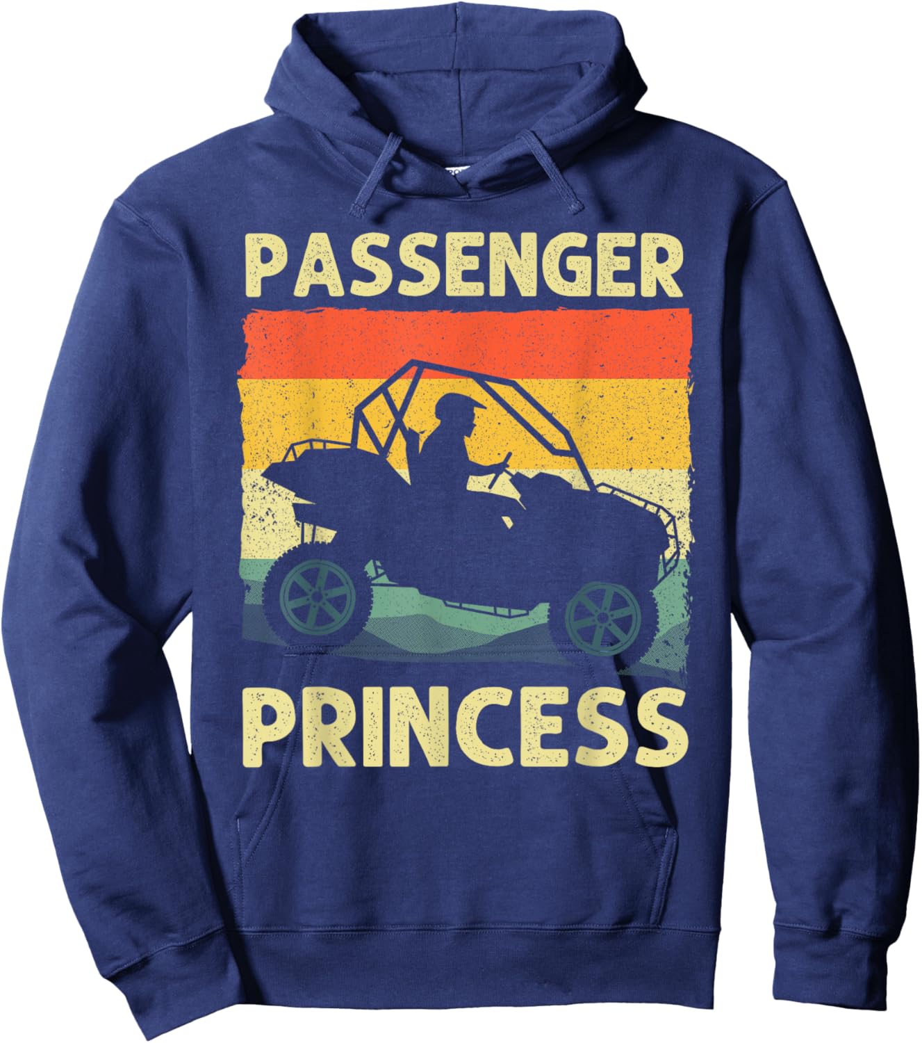 Funny SxS Art Girl SxS UTV Offroading Side By Side Hoodie - Hoodie | Navy