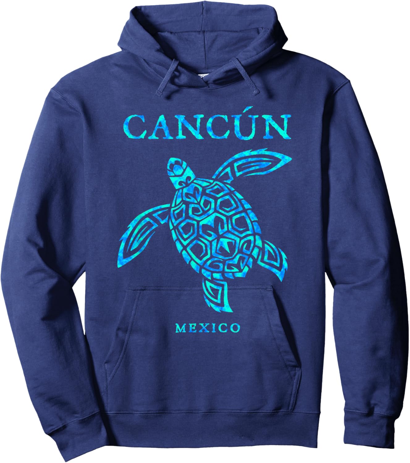 Cancun Mexico Sea Turtle Boys Girls Toddler Souvenir Hoodie - Hoodie | Navy