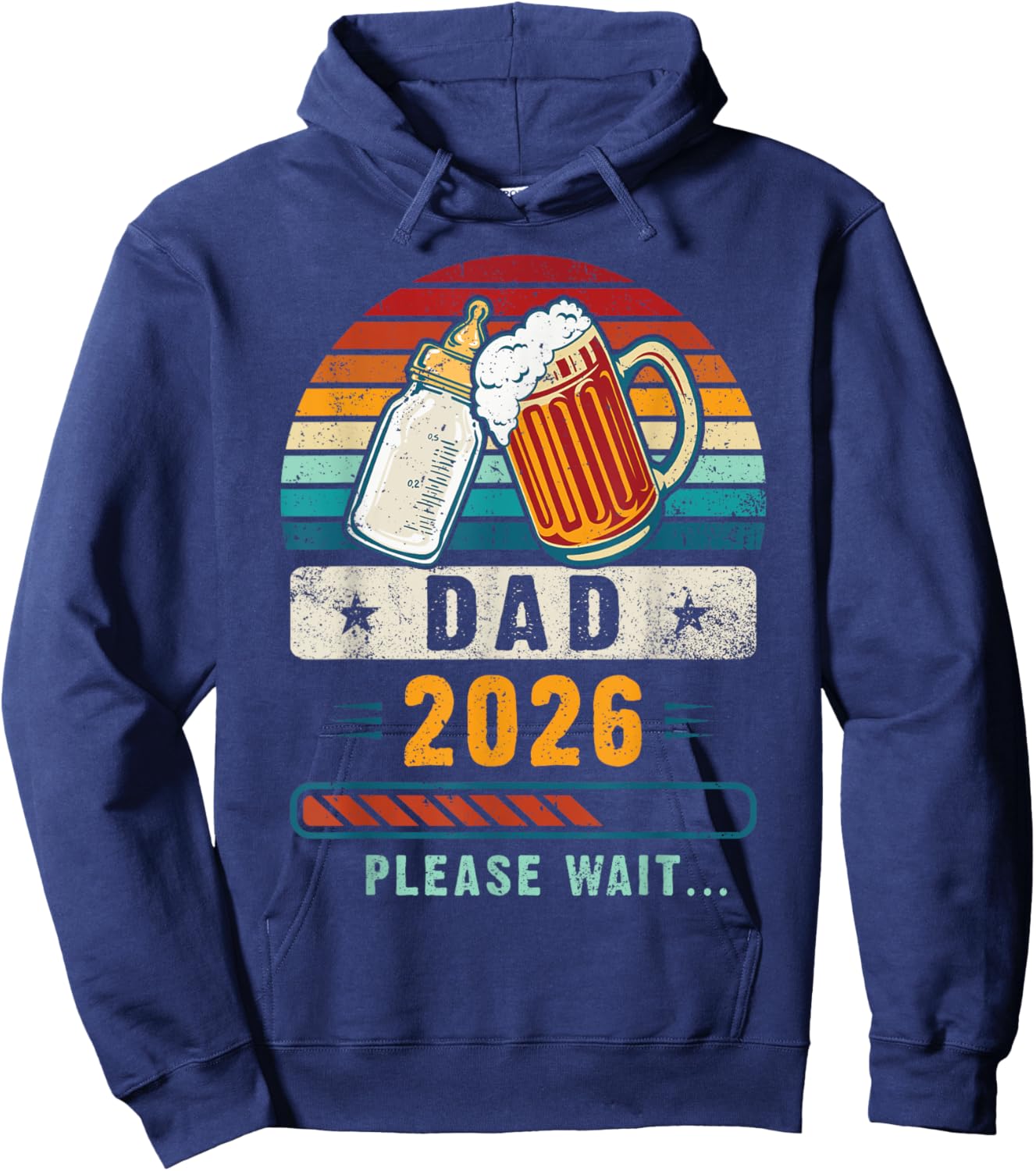 Dad 2026, Baby Announcement, Future Dad, Expecting Father Hoodie - Hoodie | Navy