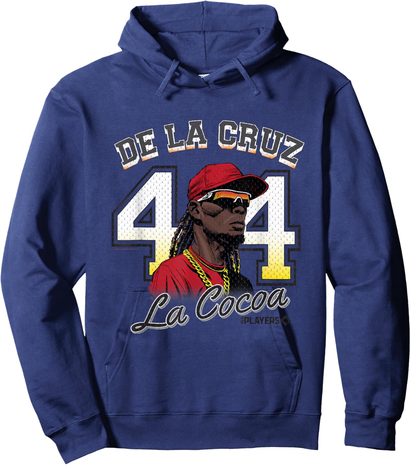 Elly De La Cruz Cincinnati MLB Players La Cocoa #44 Hoodie - Hoodie | Navy