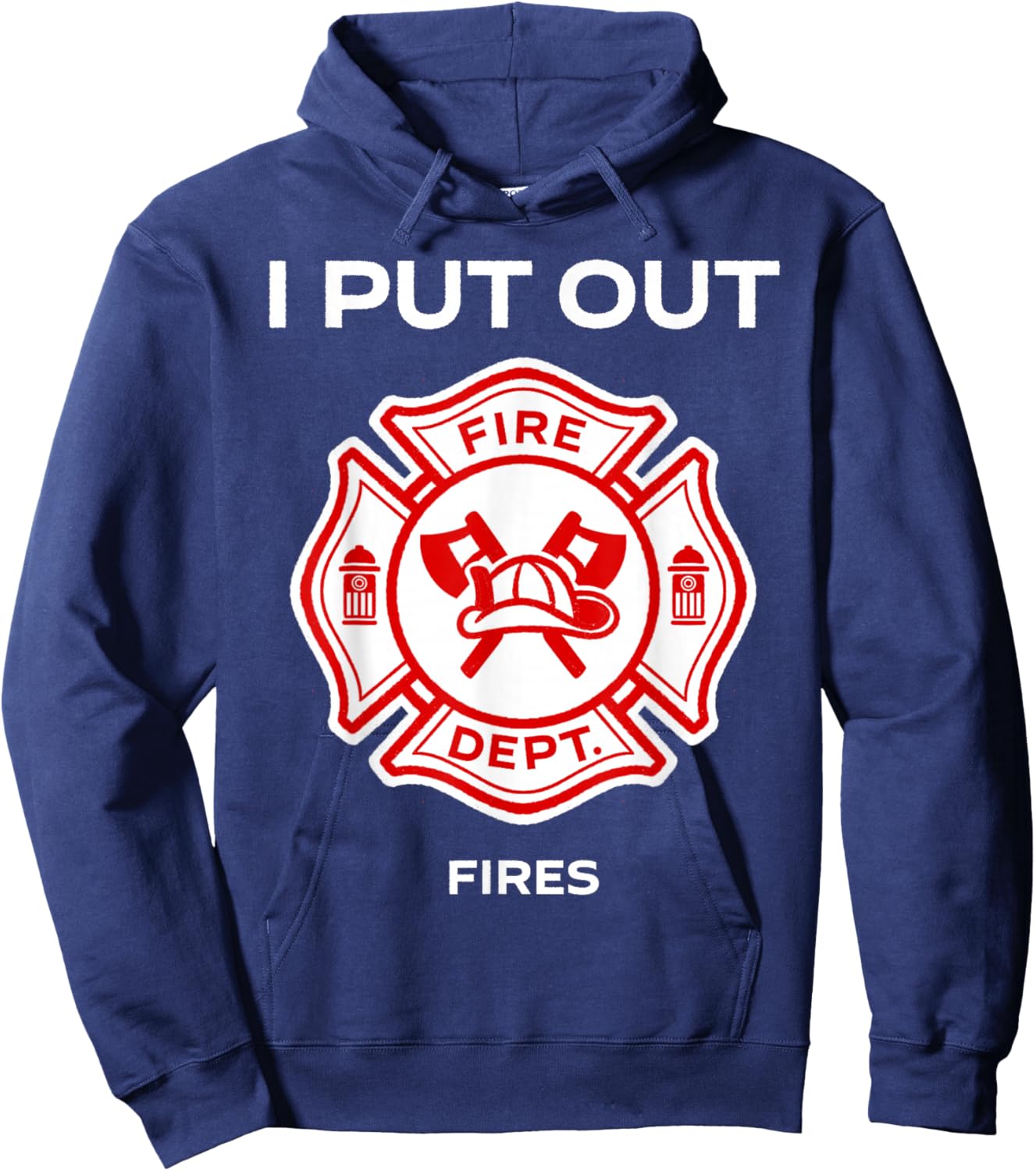 I Put Out Fires Firefighter Halloween Costume Firemen Men Hoodie - Hoodie | Navy