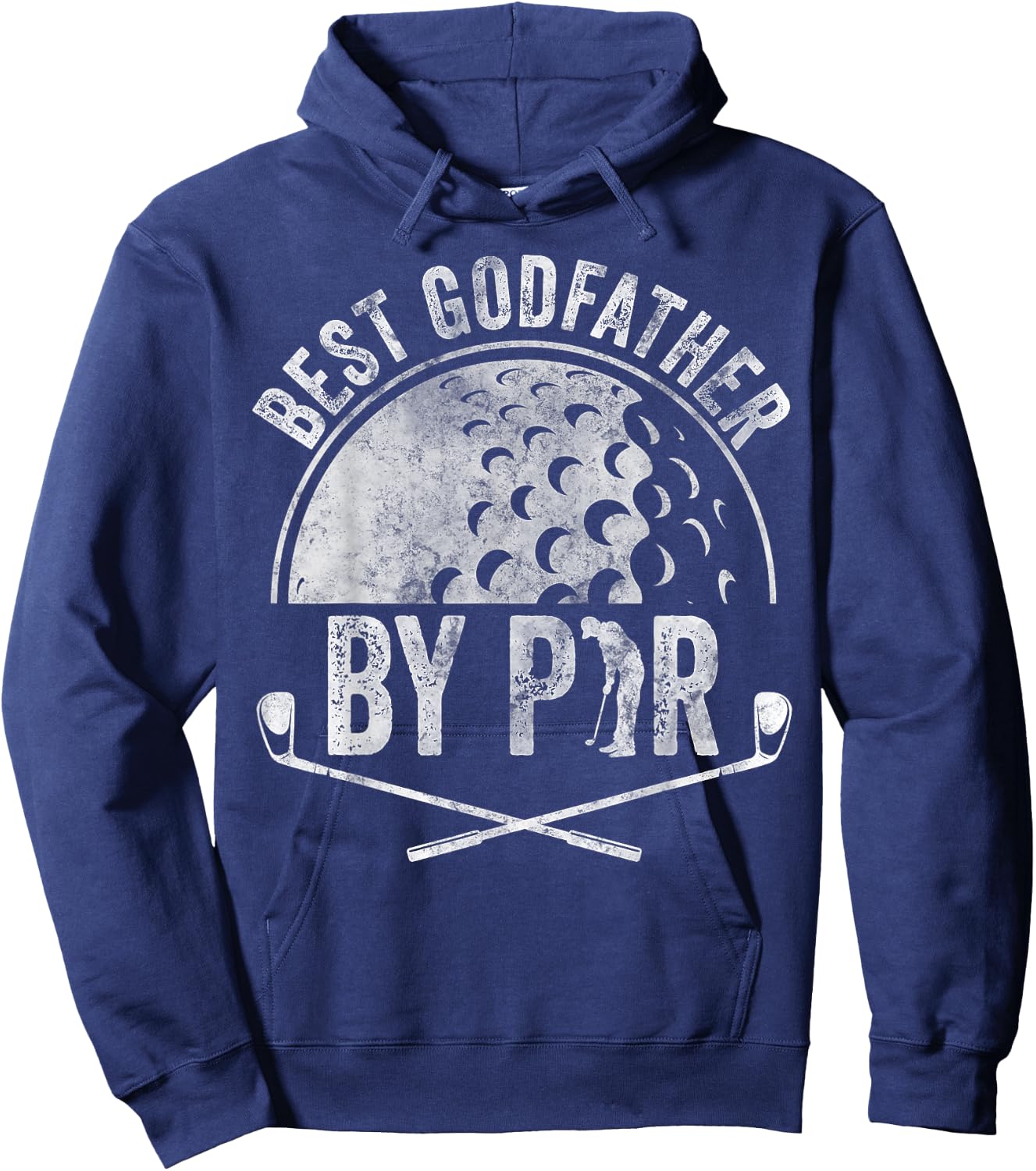 Best Godfather By Par Shirt Golf Lover Sports Gift Golf Hoodie - Hoodie | Navy