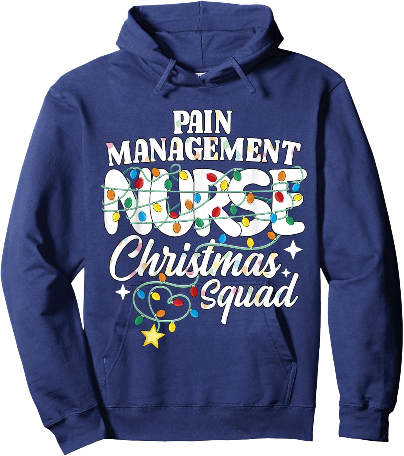 Pain Management Nurse Christmas Squad Pain Control Nursing Hoodie - Hoodie | Navy