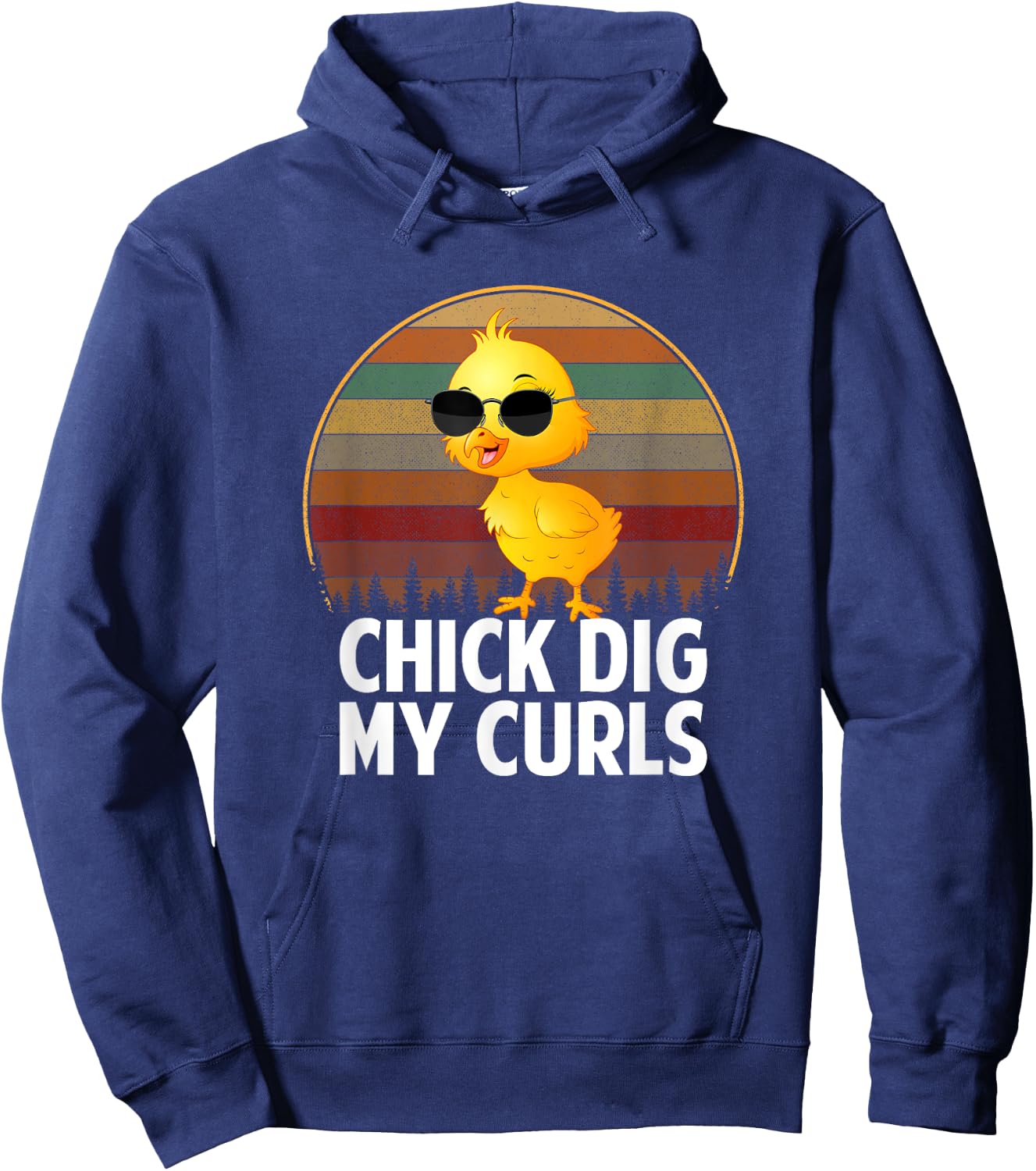 Chicks dig my curls, hair toddler Hoodie - Hoodie | Navy