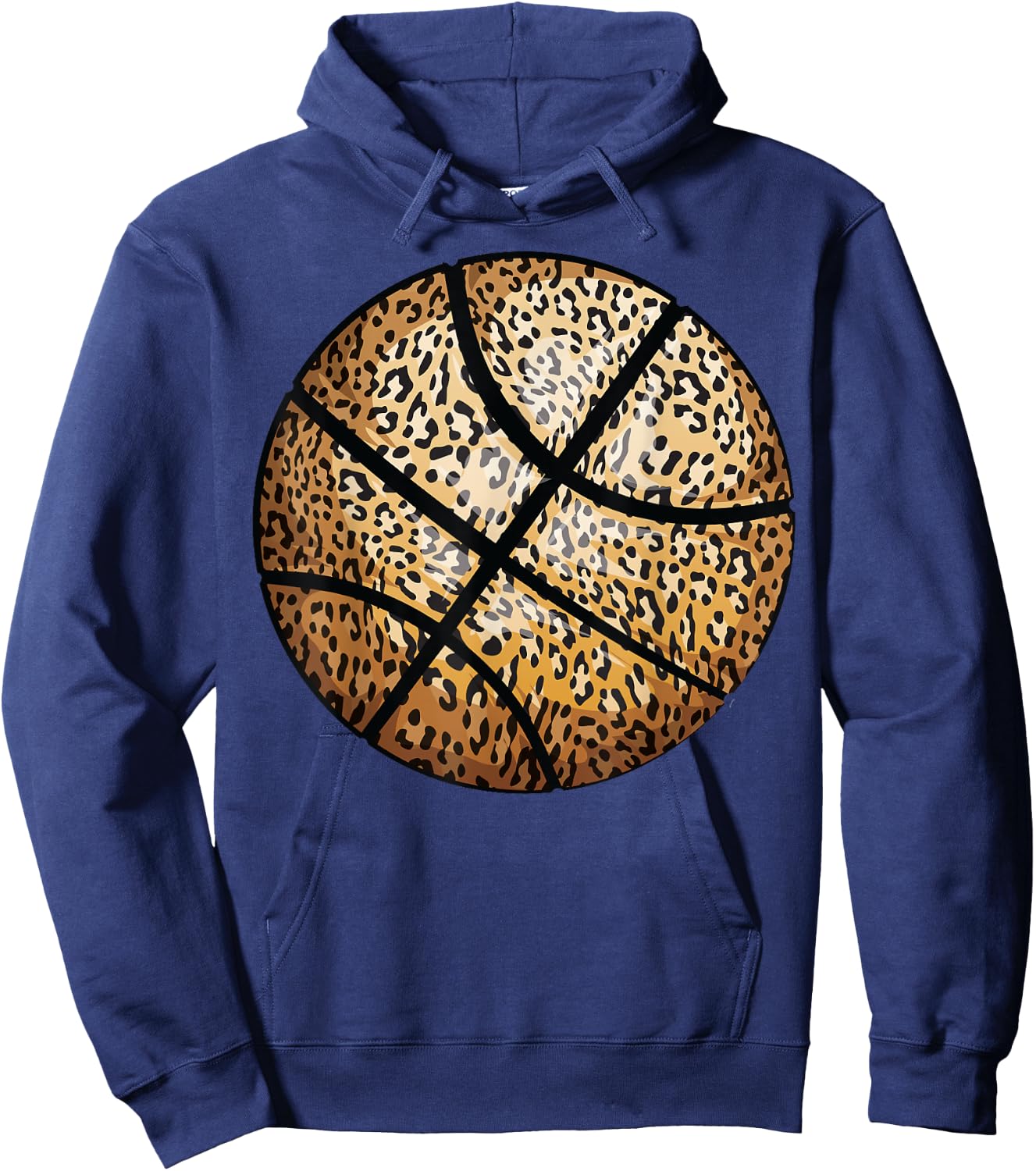 Funny Leopard Print Basketball Gift | Cool Best Team Lovers Hoodie - Hoodie | Navy
