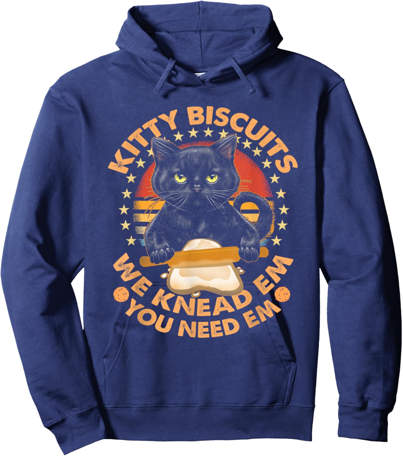 Kitty Biscuits We Knead Em You Need Em Cats Baking Lover Hoodie - Hoodie | Navy
