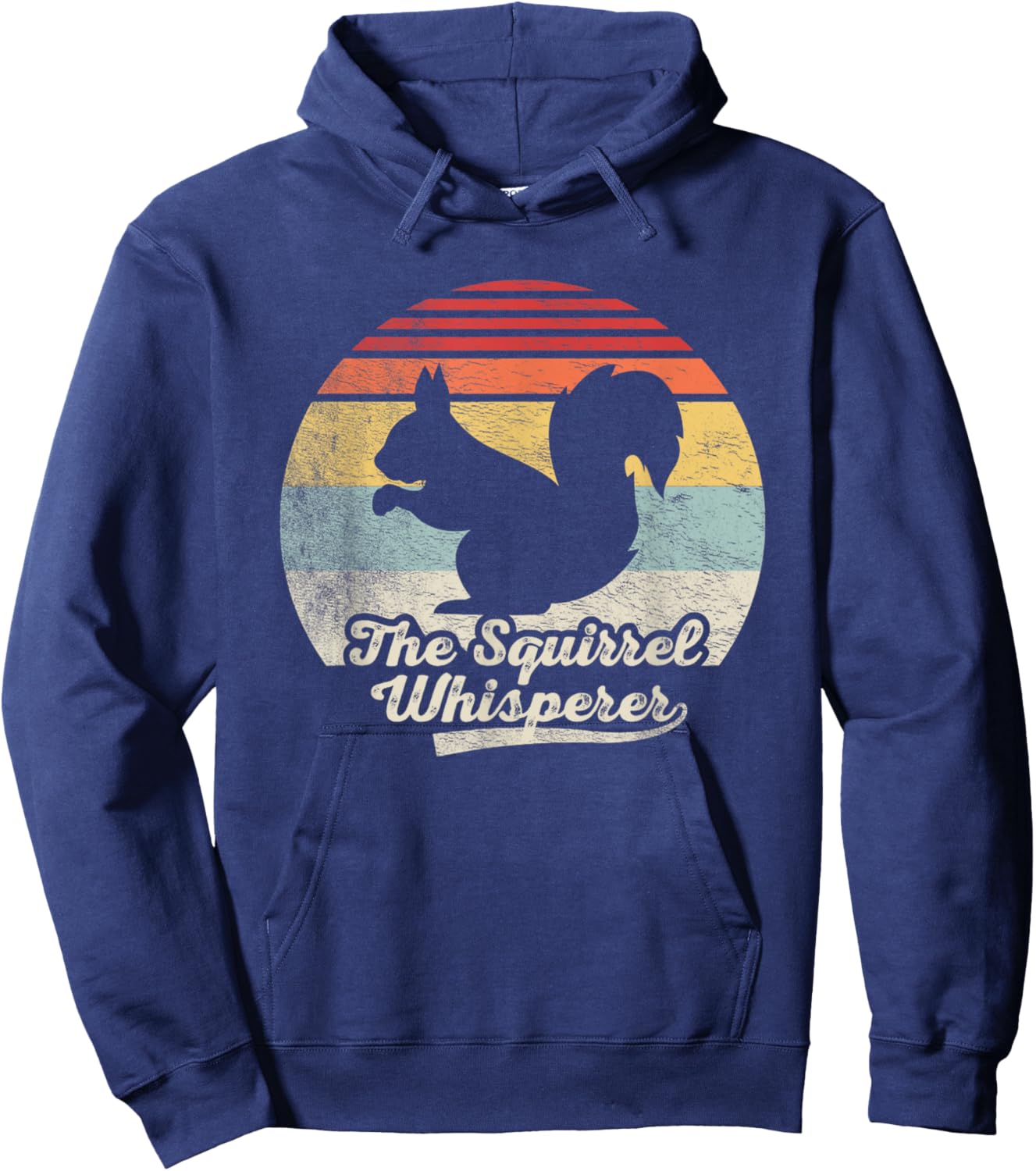 Retro Vintage Squirrel Lover Squirrel Whisperer Hoodie - Hoodie | Navy