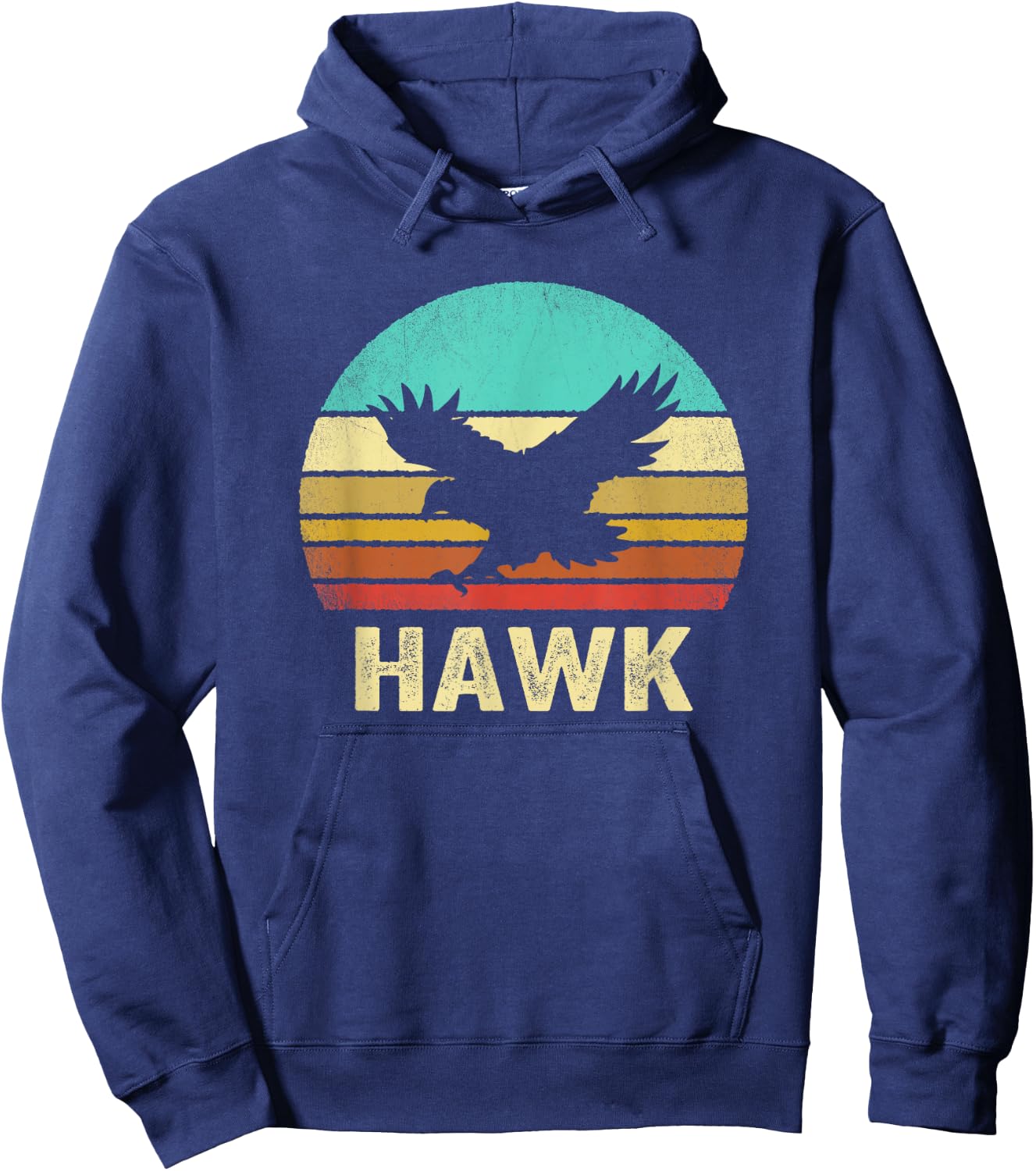 Vintage Hawk Shirt Sunset Hoodie - Hoodie | Navy