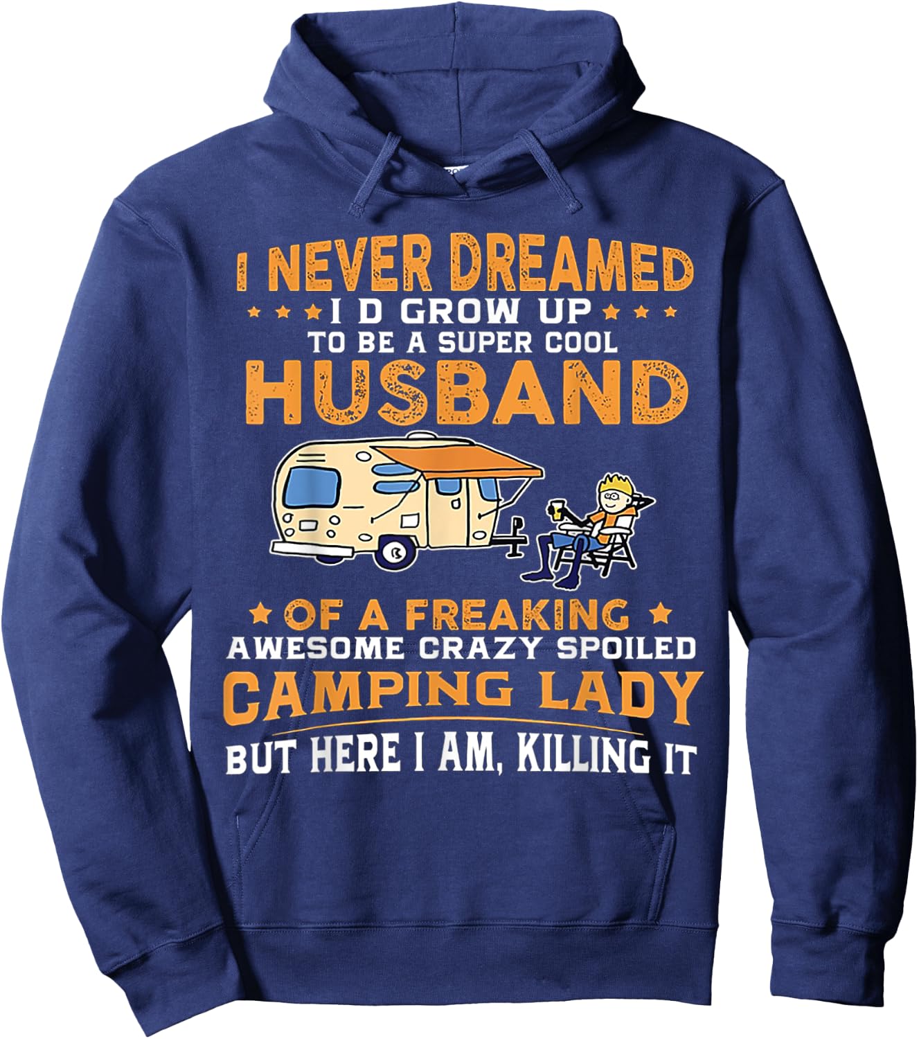 I Never Dreamed Grow Up Super Cool Husband Hoodie - Hoodie | Navy