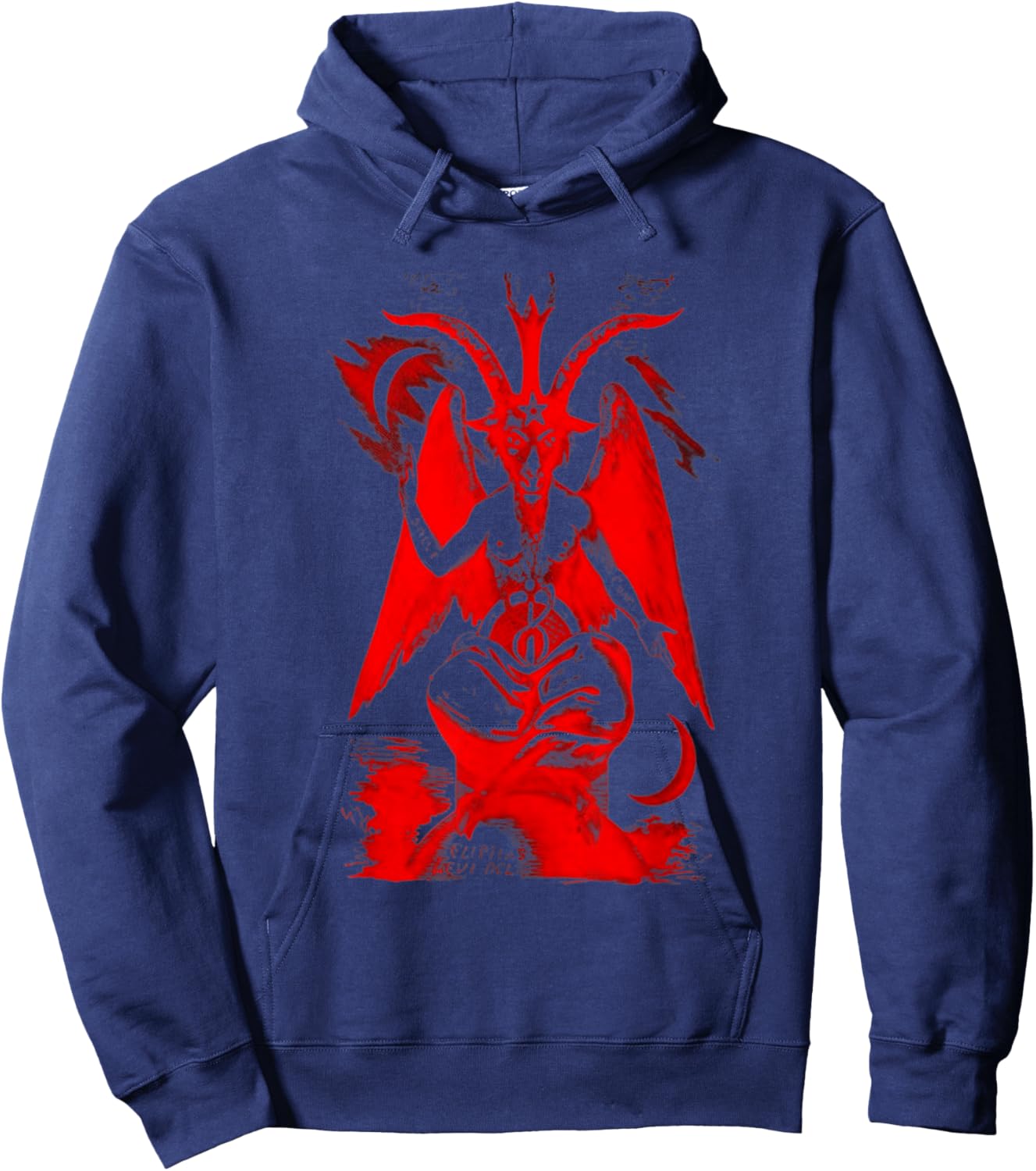 Teufel und Satan 666 Geheime Illuminaten mit Blutfarbe Hoodie - Hoodie | Navy