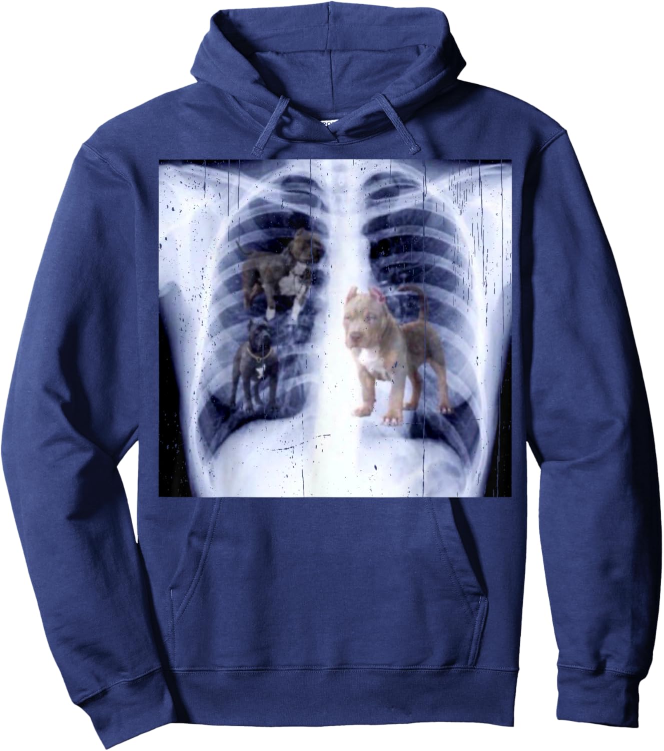 Vintage I Got That Dog In Me Xray Meme Classic Dog Hoodie - Hoodie | Navy