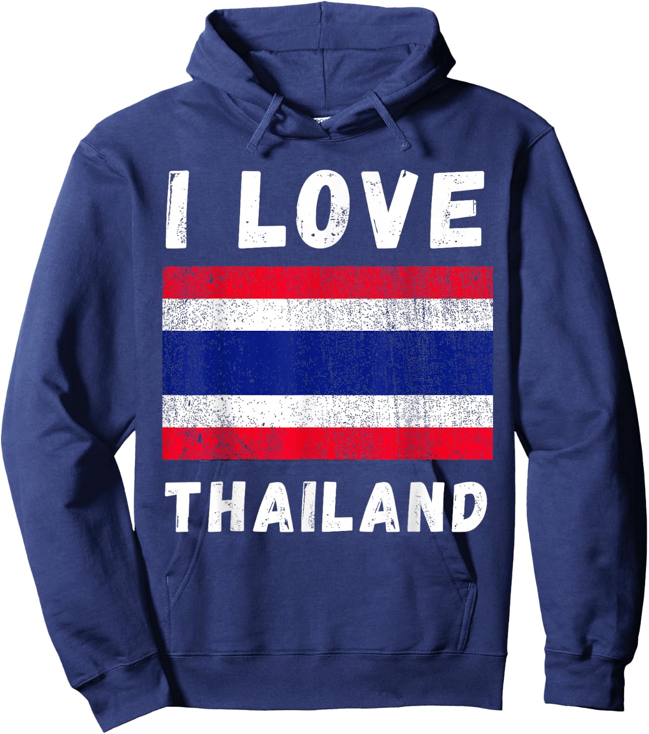 I Love Thailand Vintage Thai Thailand Family Travel Souvenir Hoodie - Hoodie | Navy