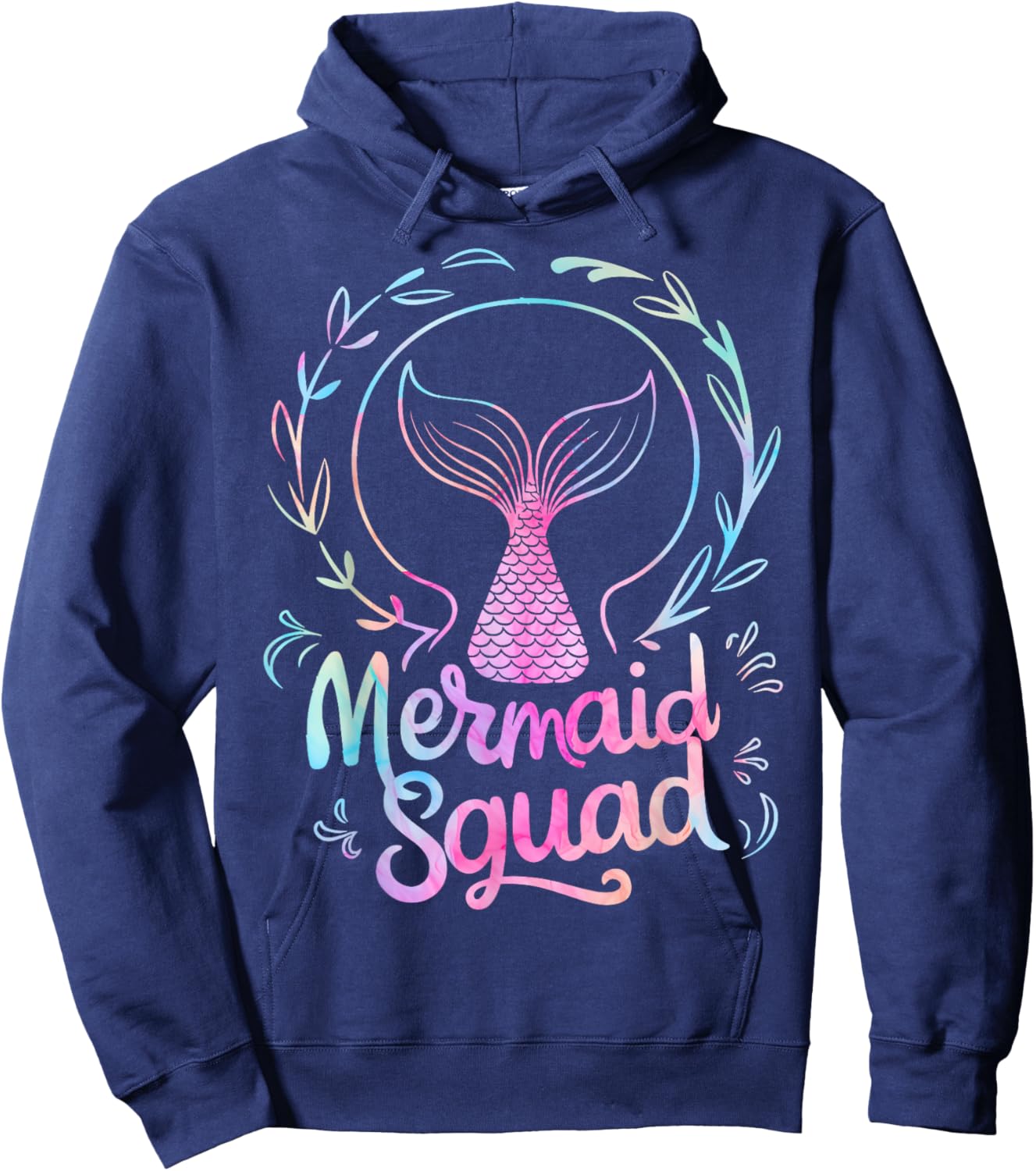 Mermaid Squad Of The Birthday Mermaid Hoodie - Hoodie | Navy