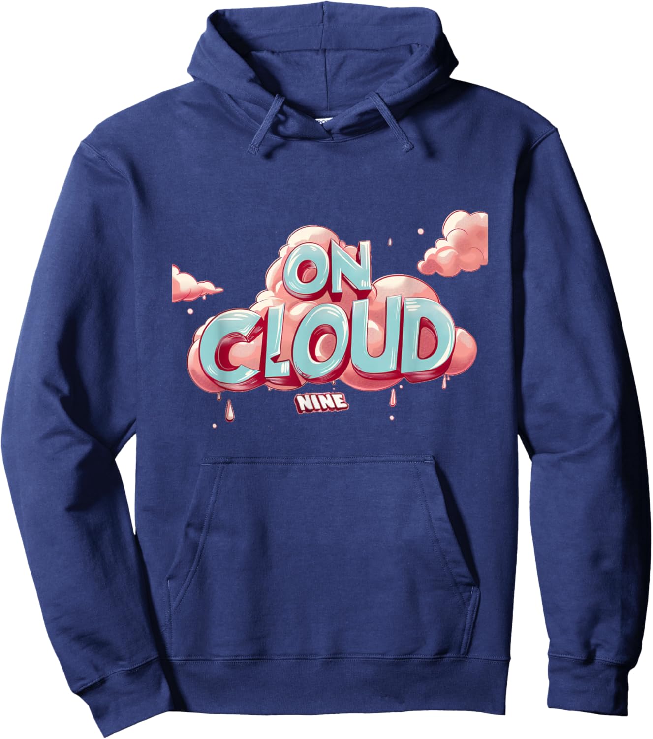 Funny on cloud nine Idiom Costume for Boys and Girls Hoodie - Hoodie | Navy