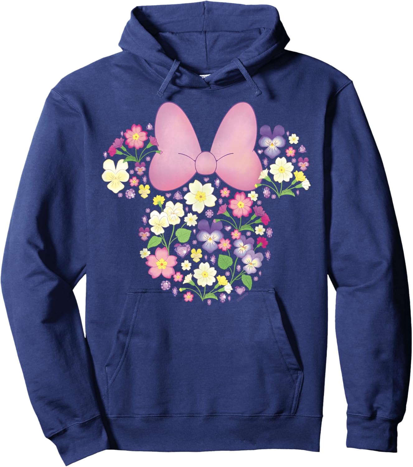 Disney Minnie Mouse February Birth Month Birthstone & Flower Small Hoodie - Hoodie | Navy