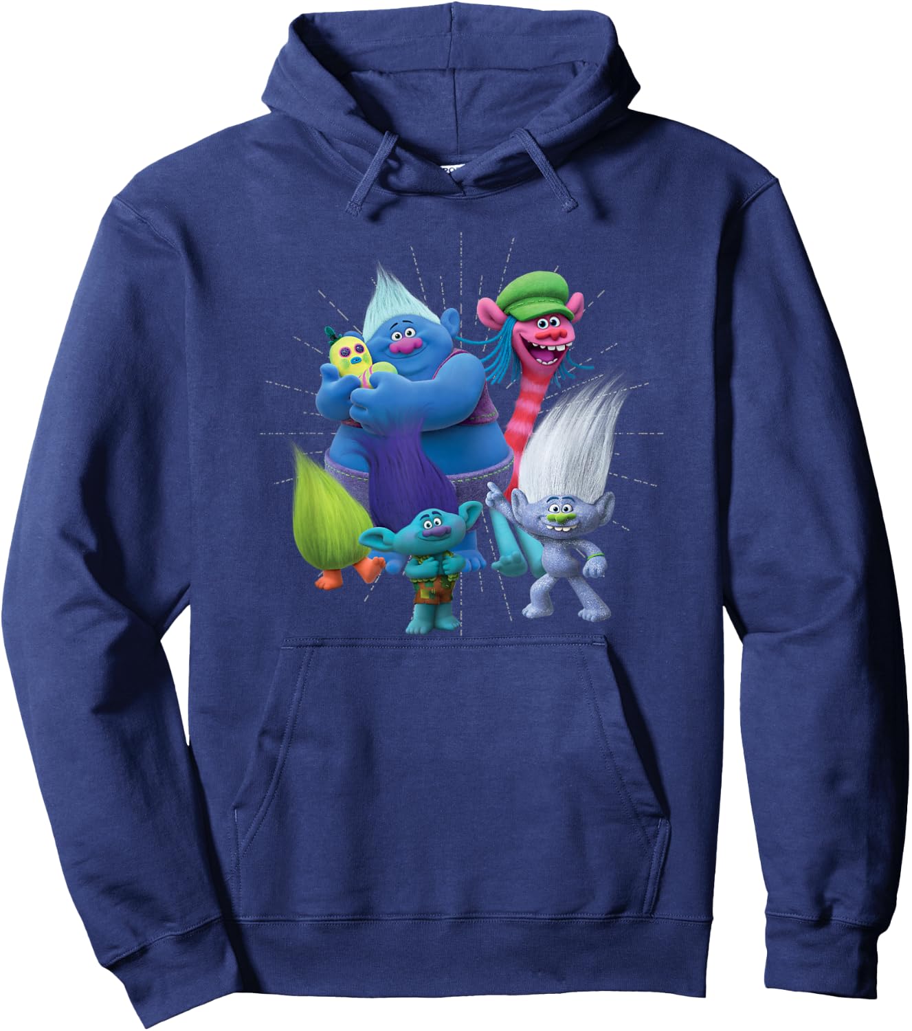 DreamWorks Trolls Happy Group Hoodie - Hoodie | Navy