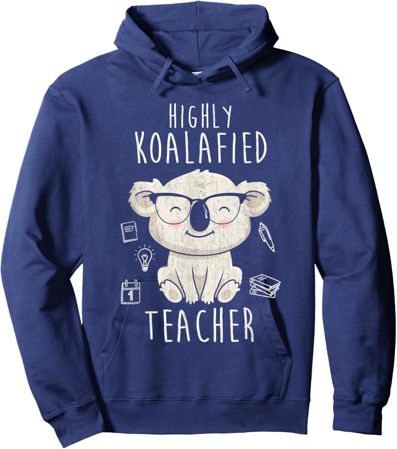 Highly Koalafied Teacher Koala Men Women Girls Kids Hoodie - Hoodie | Navy