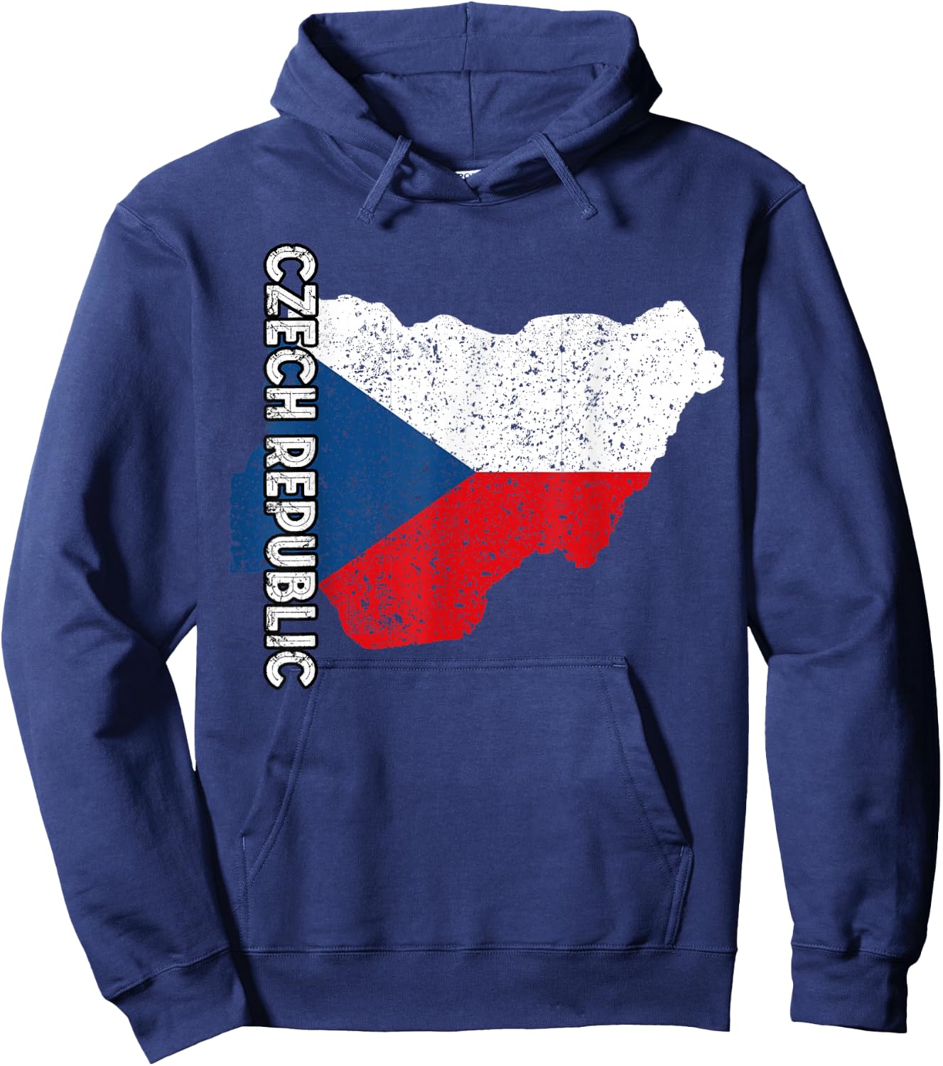 Czech Republic Map Czech Pride Czech Flag Czech Roots Hoodie - Hoodie | Navy