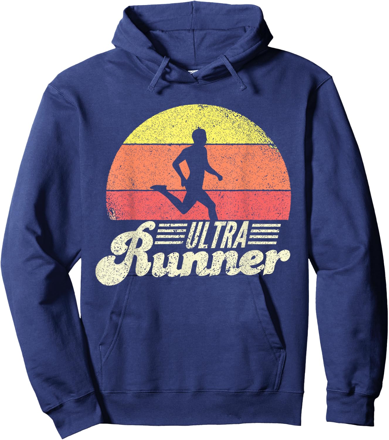 Ultra Runner Classic Retro Vintage UltraMarathon Hoodie - Hoodie | Navy