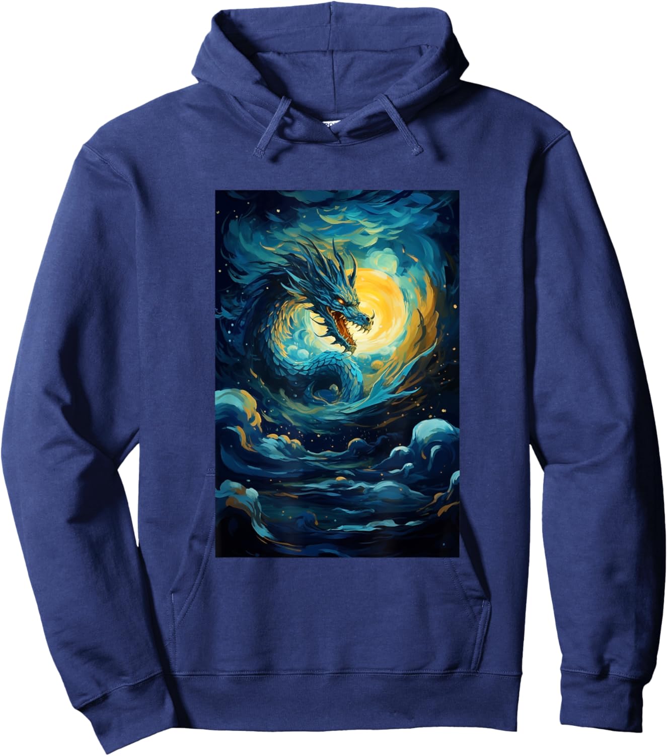 Dragon Fantasy Medieval Hoodie - Hoodie | Navy