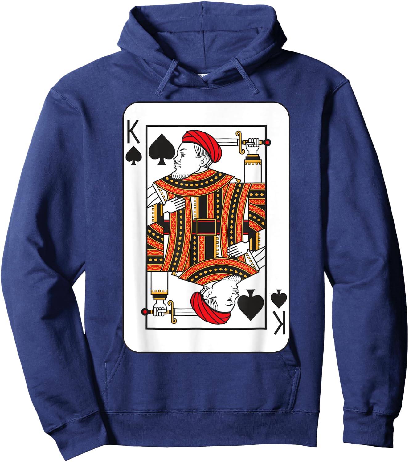 King Playing Card of Spades Halloween Costume Shirt Hoodie - Hoodie | Navy
