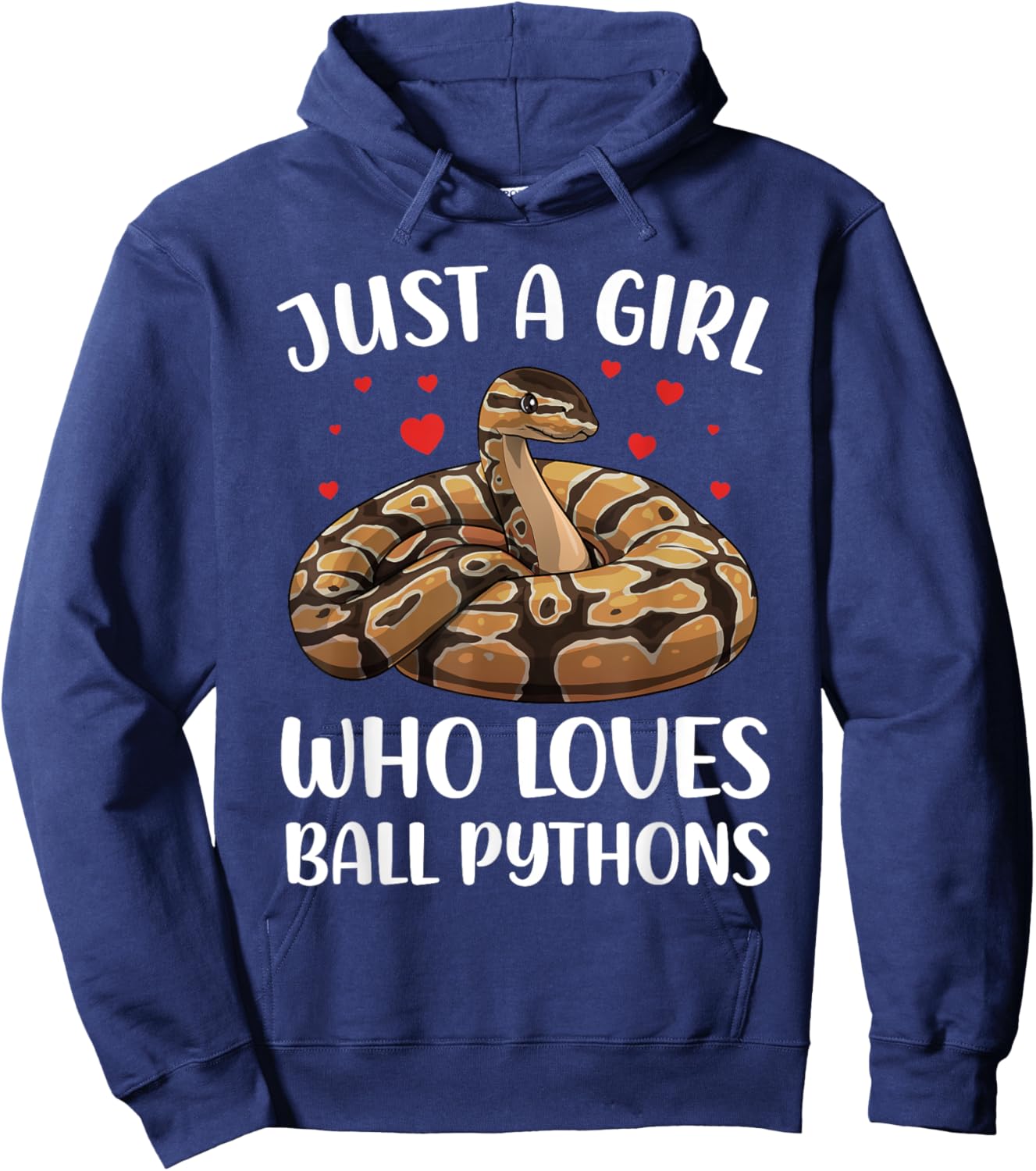 Ball Python Design For Girls Women Kids Ball Python Lover Hoodie - Hoodie | Navy