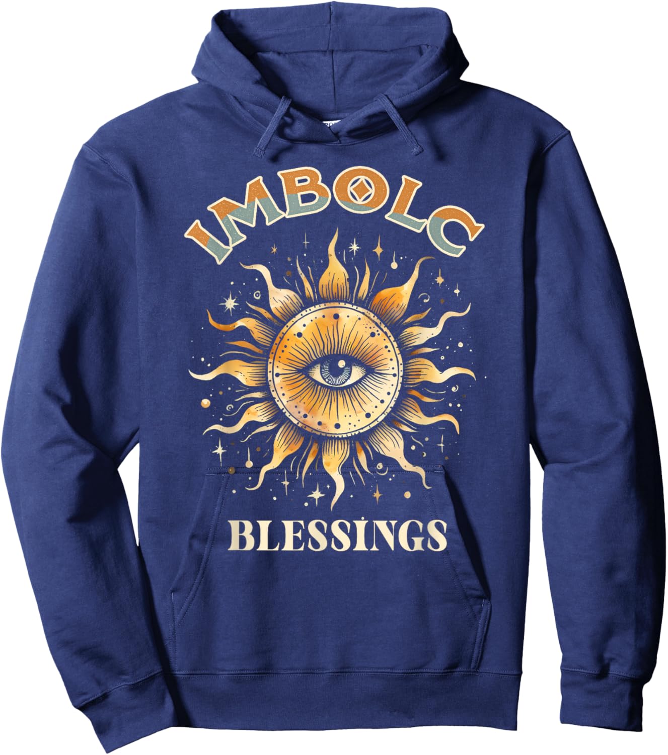 Solstice Celebration Pagan Wheel Of The Year Imbolc Blessing Hoodie - Hoodie | Navy