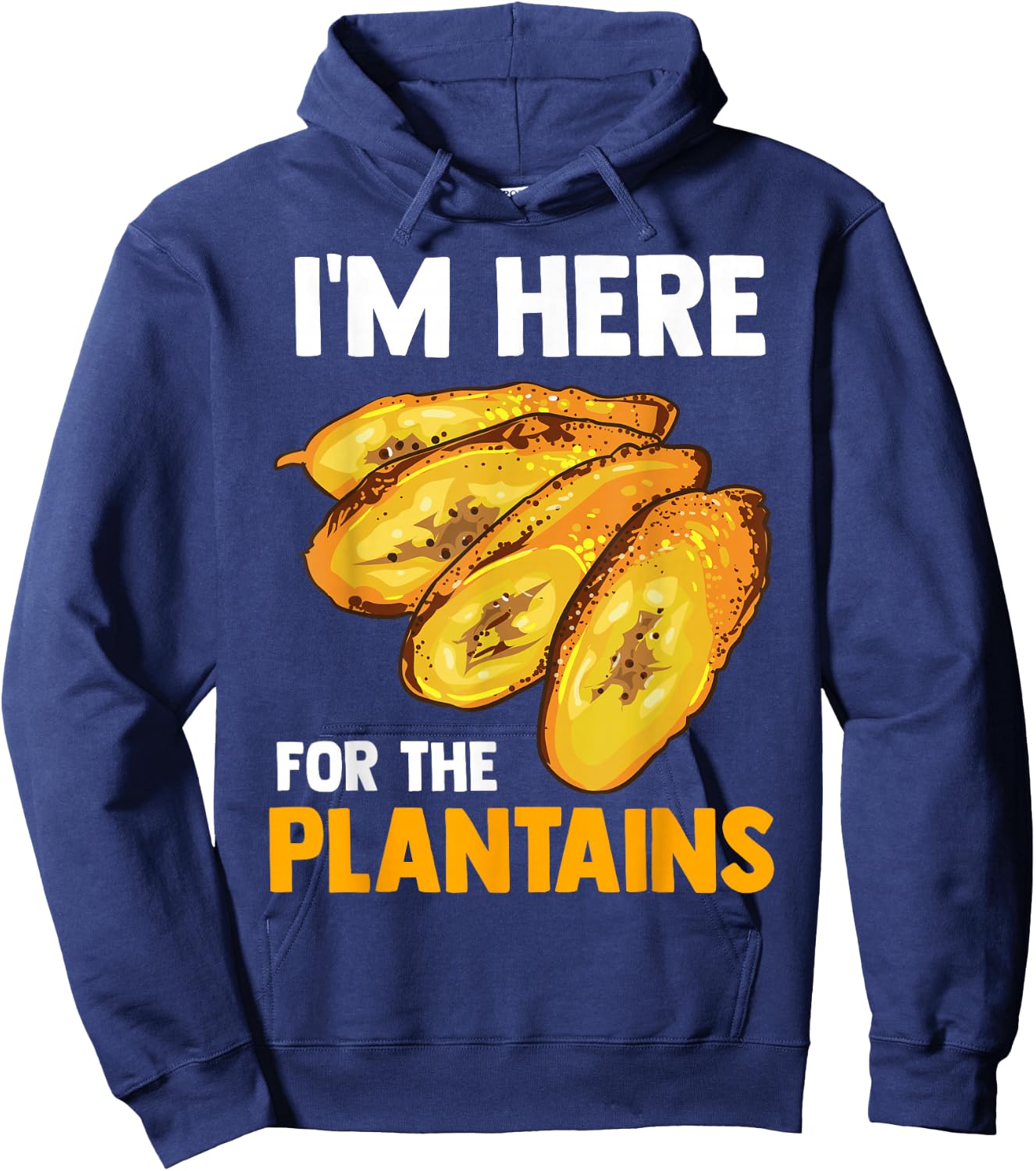 Fried Plantains Cooked Banana Fruit Foodie Funny Gift Hoodie - Hoodie | Navy
