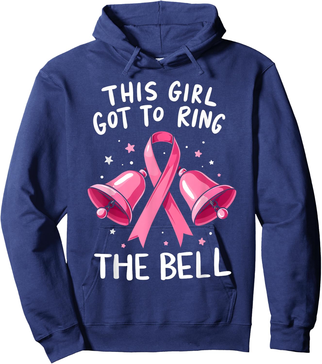 This Girl Got to Ring the Bell Breast Cancer Awareness Women Hoodie - Hoodie | Navy