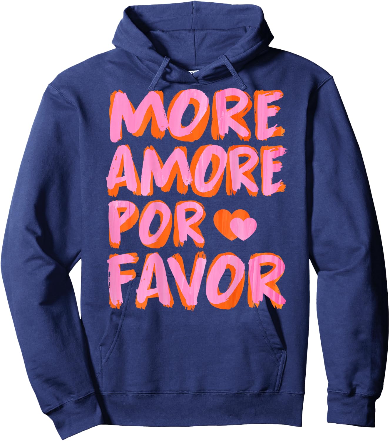 More Amore Por Favor X More Love Self Love Selflove Back Hoodie - Hoodie | Navy