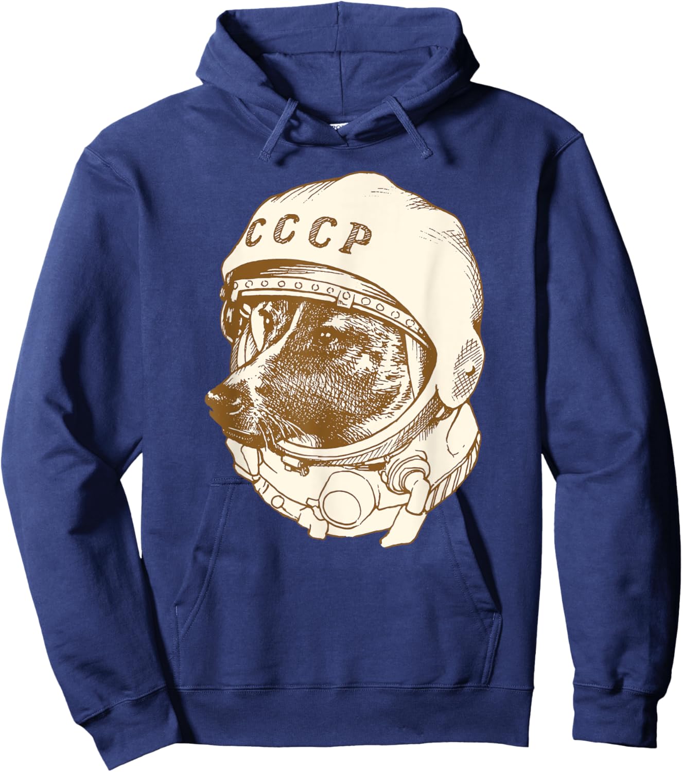 Laika Dog Sputnik Space Space Travel USSR Hoodie - Hoodie | Navy