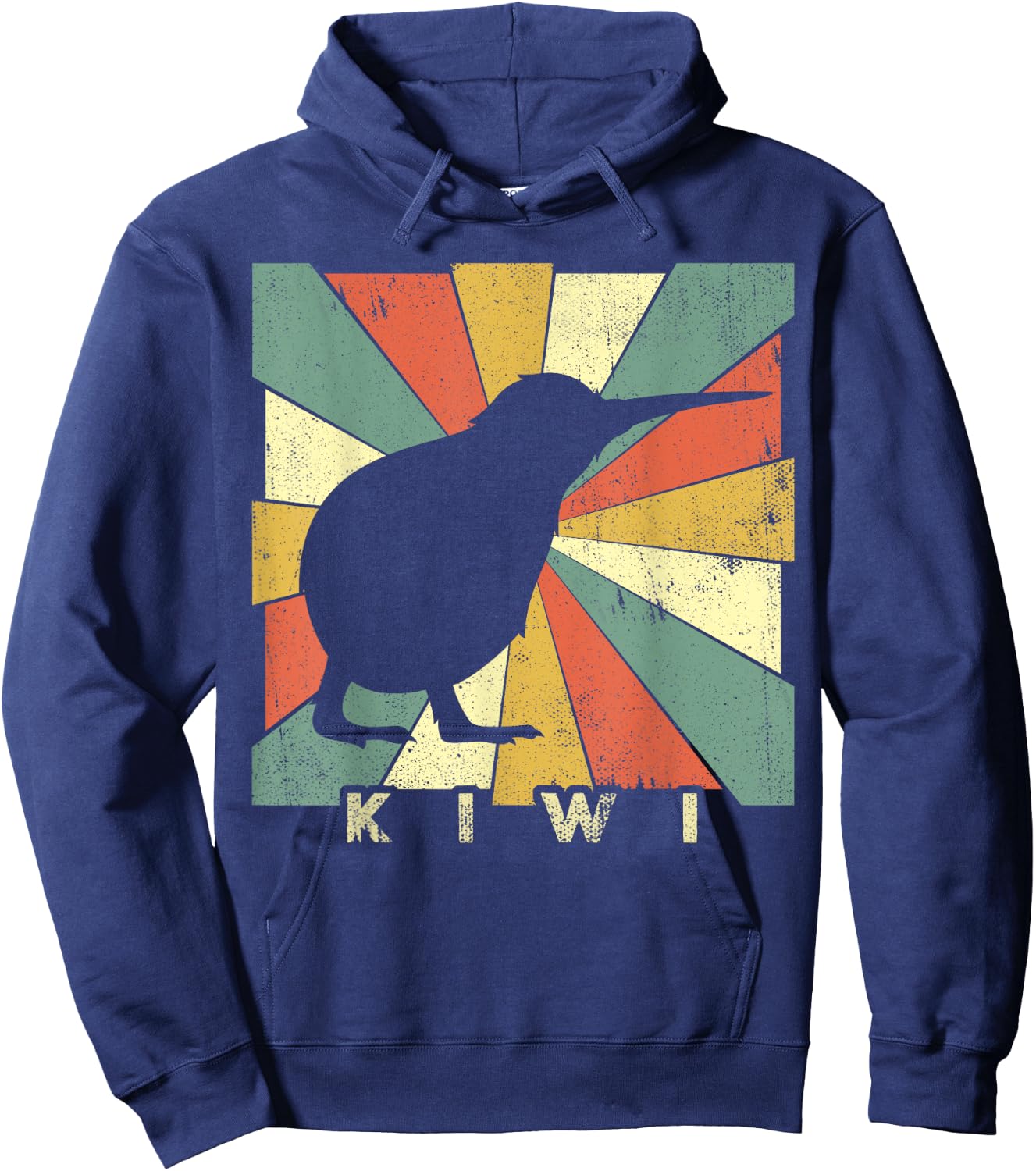 Vintage Kiwi Bird Lover Retro Style Animal Hoodie - Hoodie | Navy