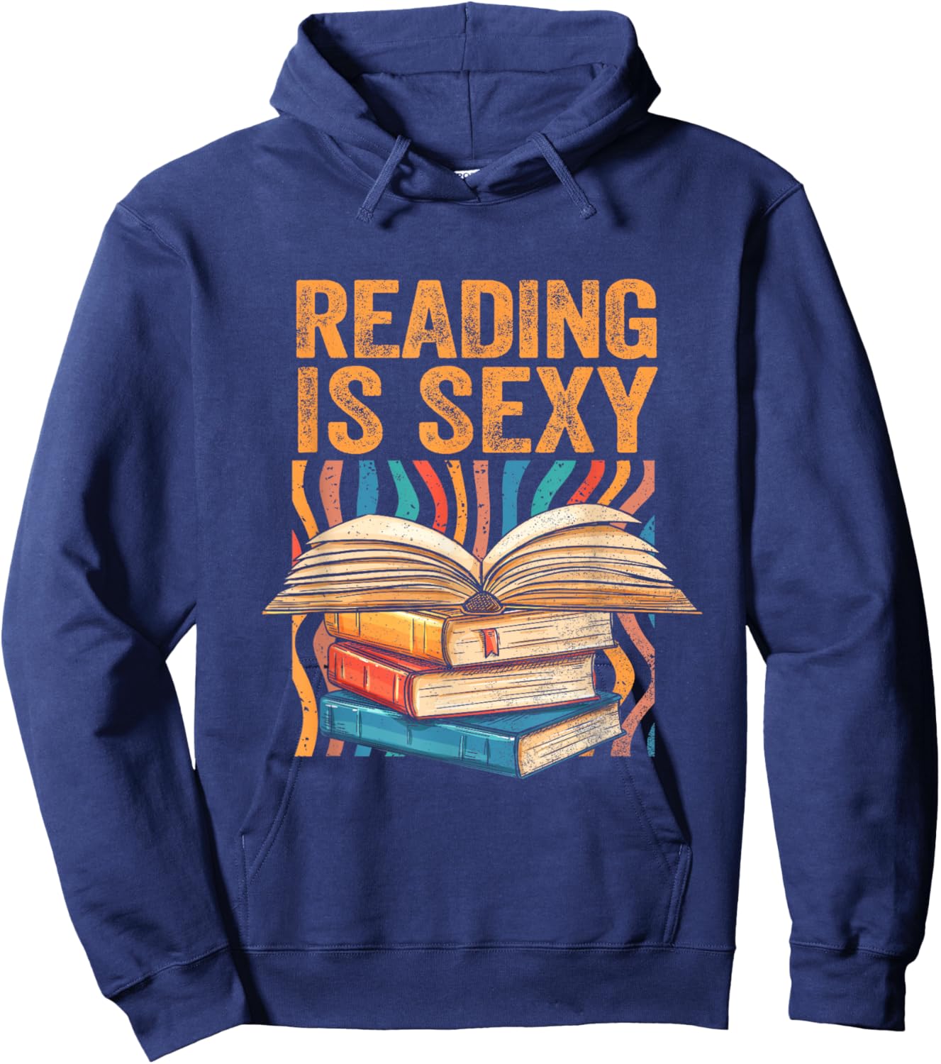 Reading Is Sexy Loves To Read Books Bibliophile Bookworm Hoodie - Hoodie | Navy