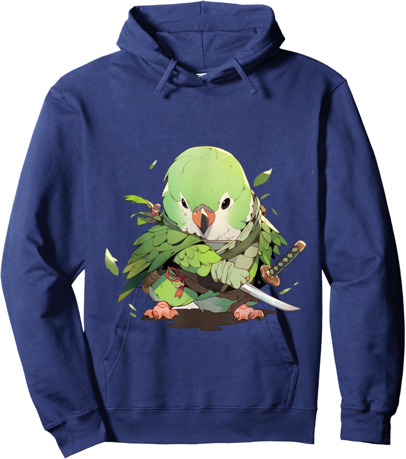 Samurai Quaker Parrot Hoodie - Hoodie | Navy