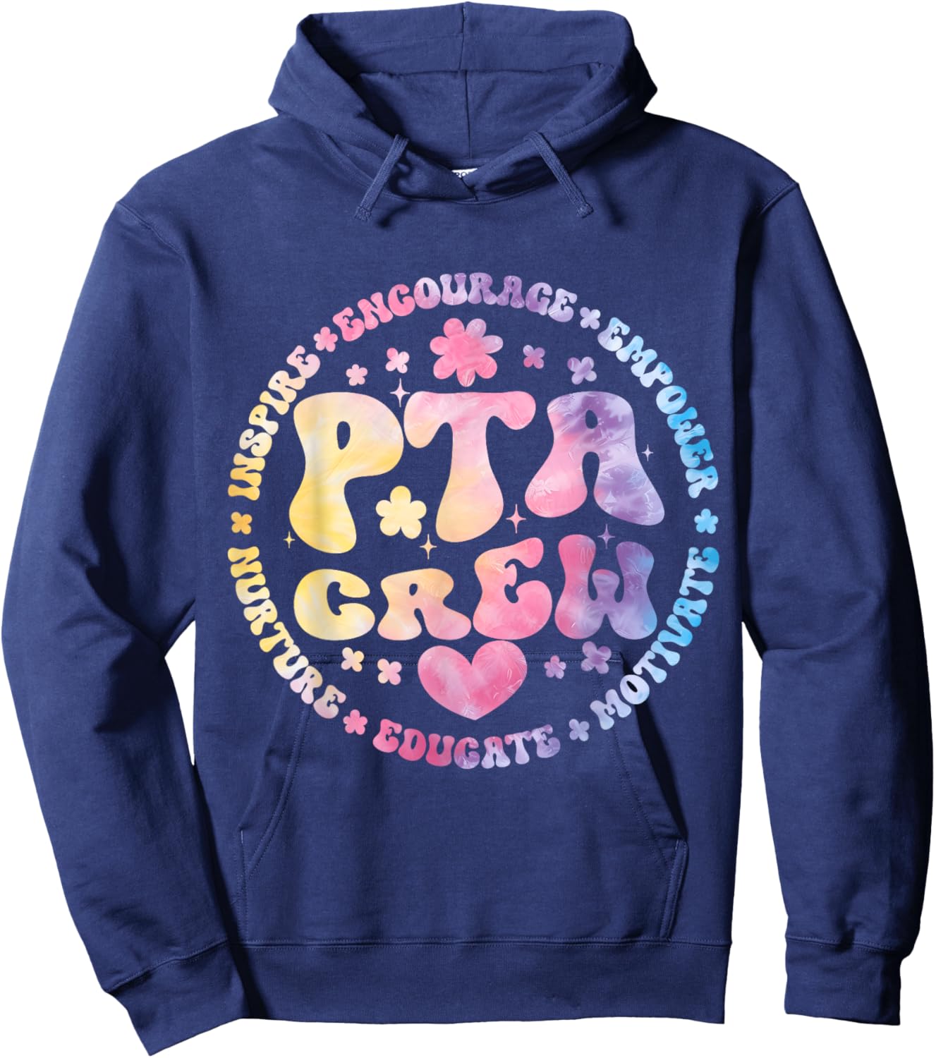 Parents Teacher Association Team Supporter PTA Crew Hoodie - Hoodie | Navy