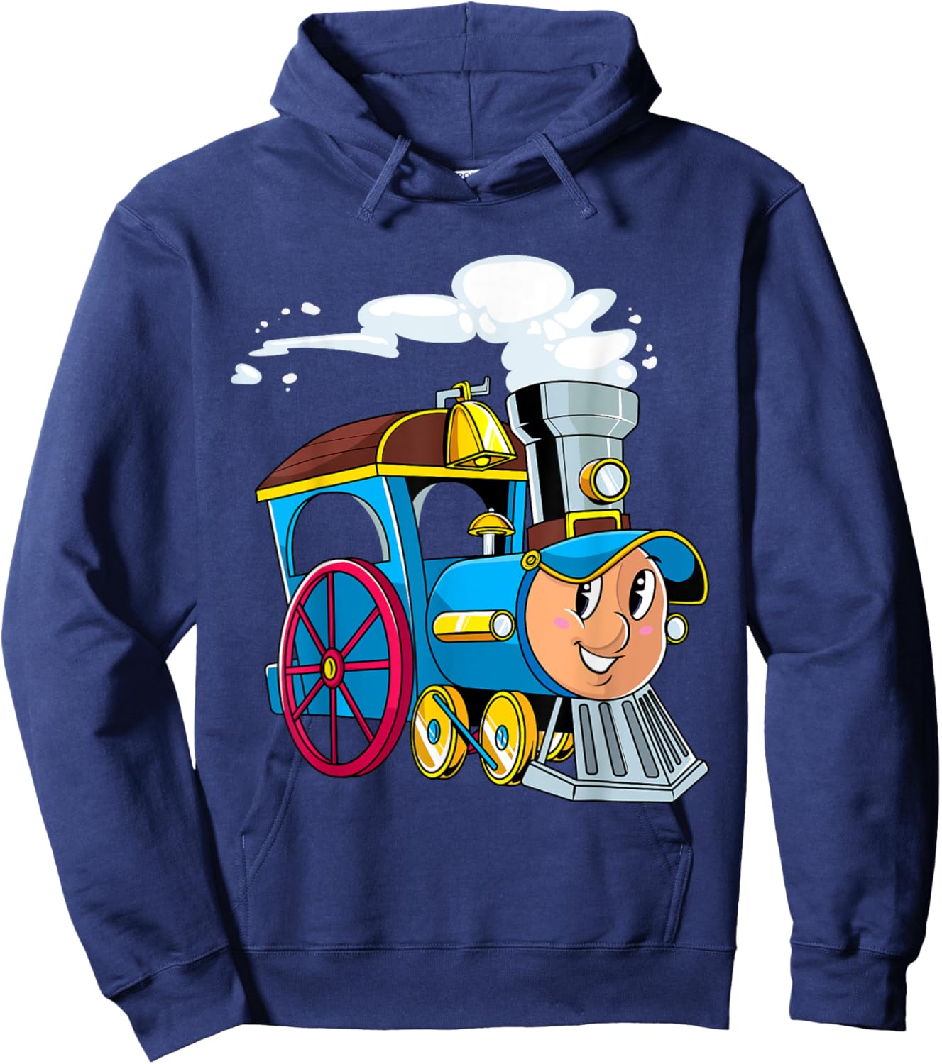 Birthday Choo Choo Train Lovers Kids Boys Girls Toddlers Hoodie - Hoodie | Navy