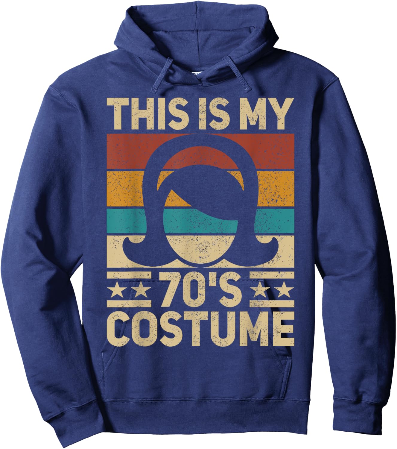 My 70s Costume 70 Styles Women 70's Disco 1970s Party Outfit Hoodie - Hoodie | Navy