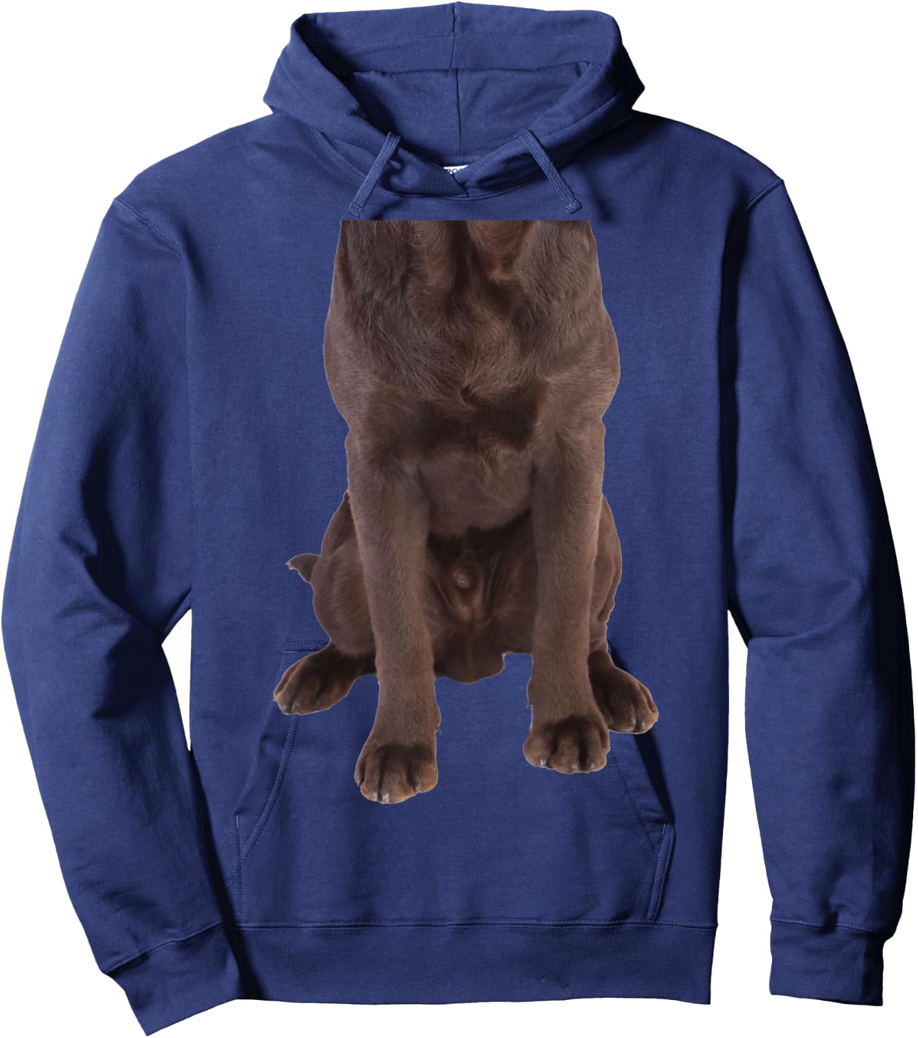 Brown Labrador Retriever Chocolate Lab Funny Dog Costume Women Girls Kids Hoodie - Hoodie | Navy