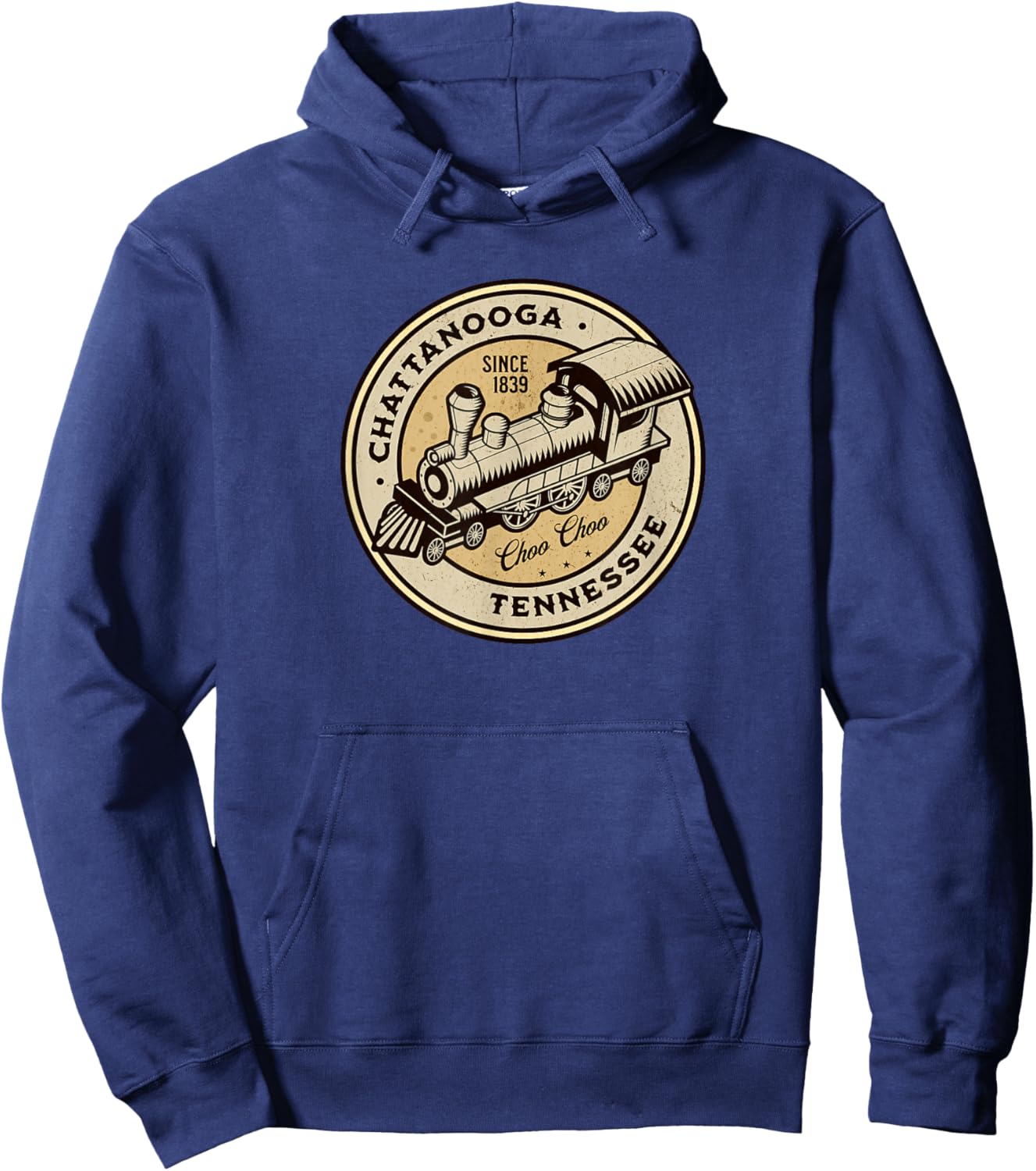 Chattanooga Tennessee Choo Choo Train Hoodie - Hoodie | Navy