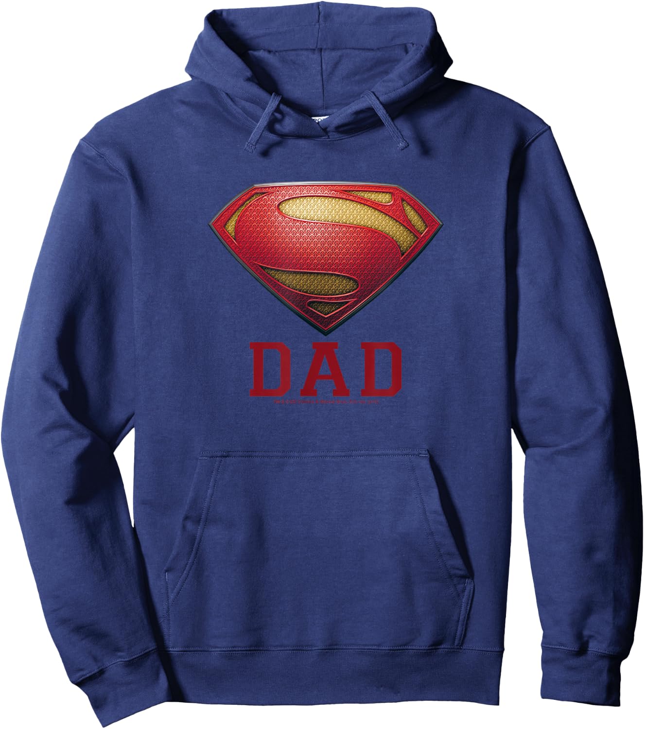 Superman Man of Steel Dad of Steel Hoodie - Hoodie | Navy
