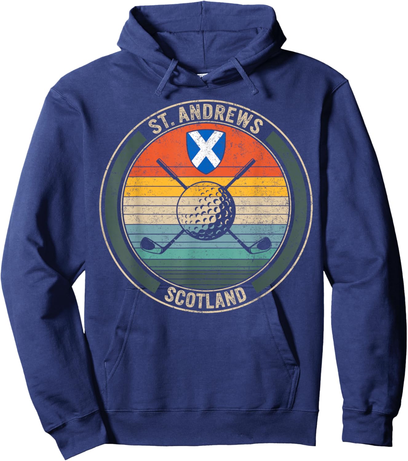 Golf St Andrews Scotland Golf Lover Gift Ideas, Golf Player Hoodie - Hoodie | Navy