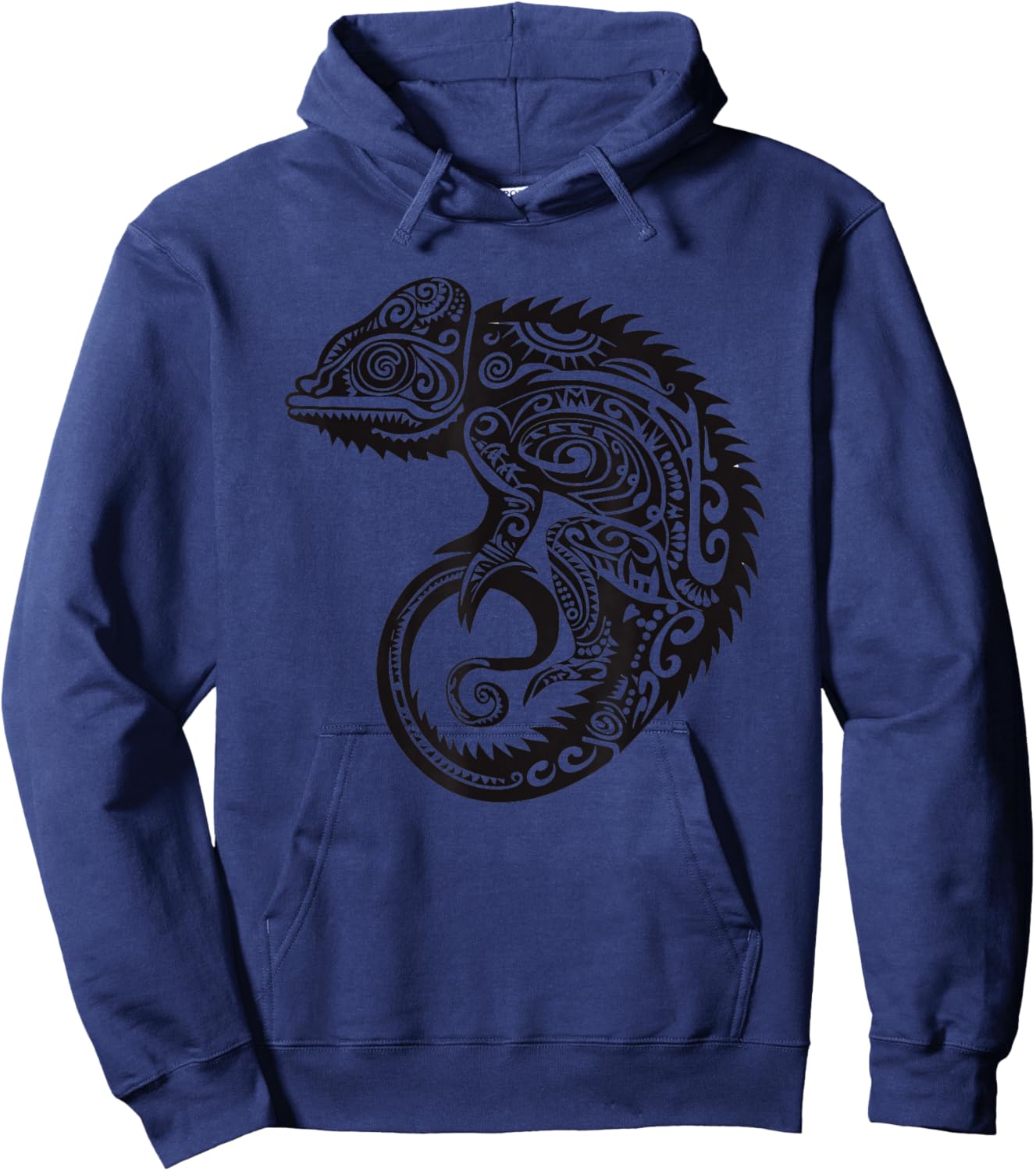 Tribal Hawaiian Chameleon Shirt - Hawaiian Tribal Hoodie - Hoodie | Navy