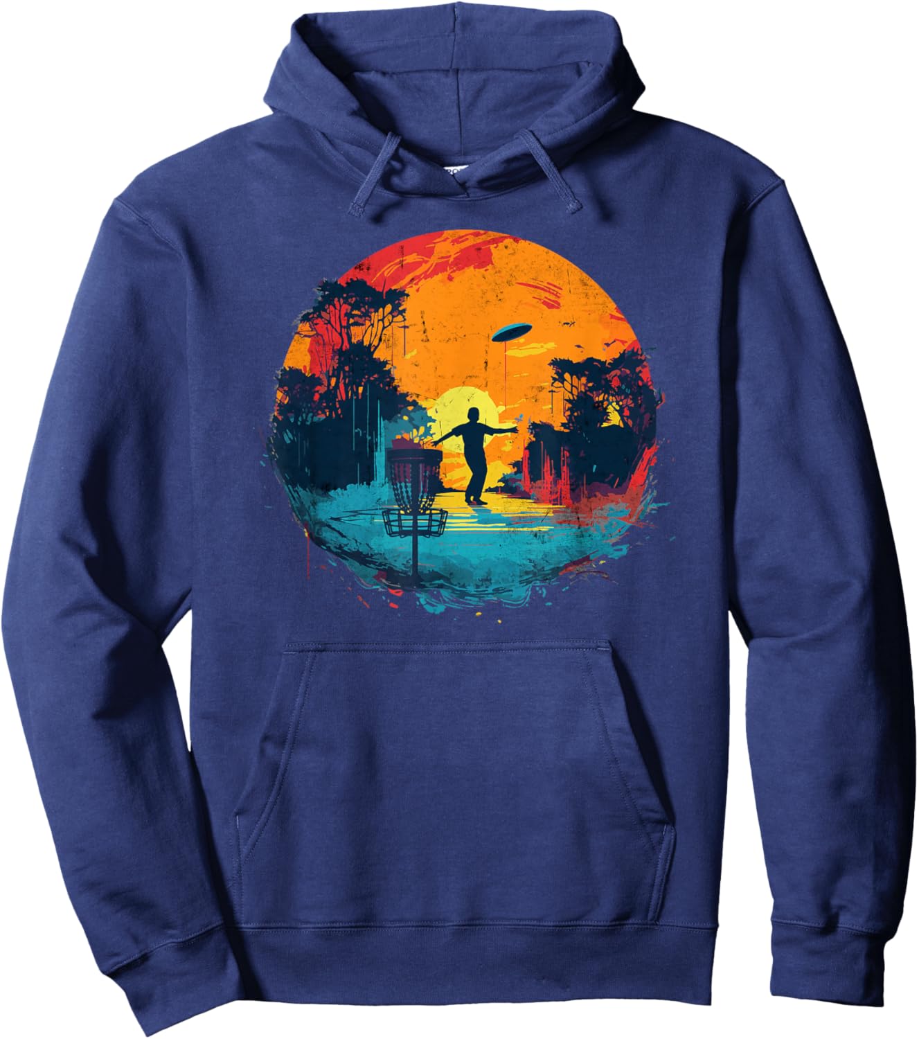 Disc-Golf-Spieler Disc-Golfer Game Vintage Disc-Golf Hoodie - Hoodie | Navy
