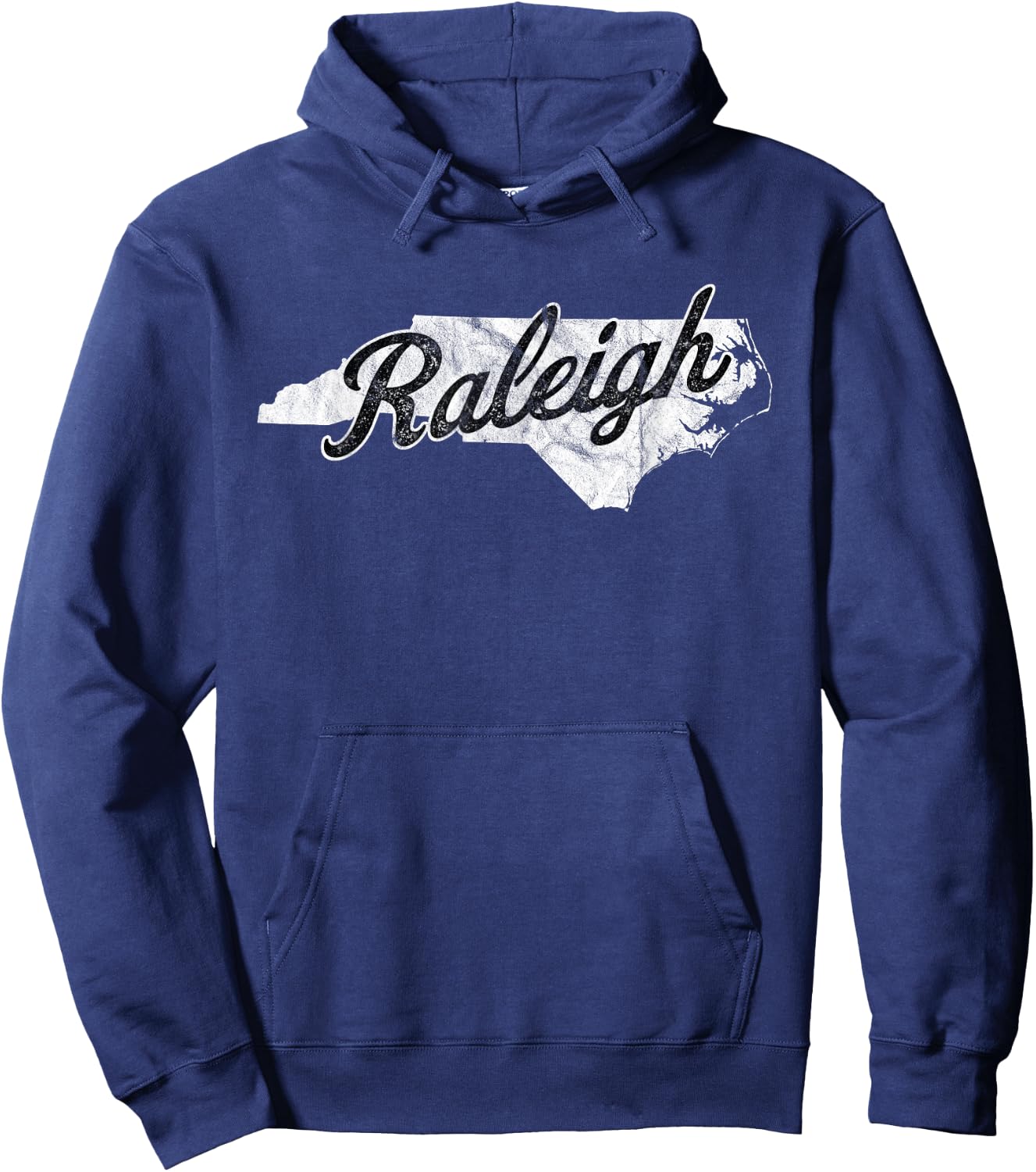 Raleigh North Carolina Map NC Home Hoodie - Hoodie | Navy